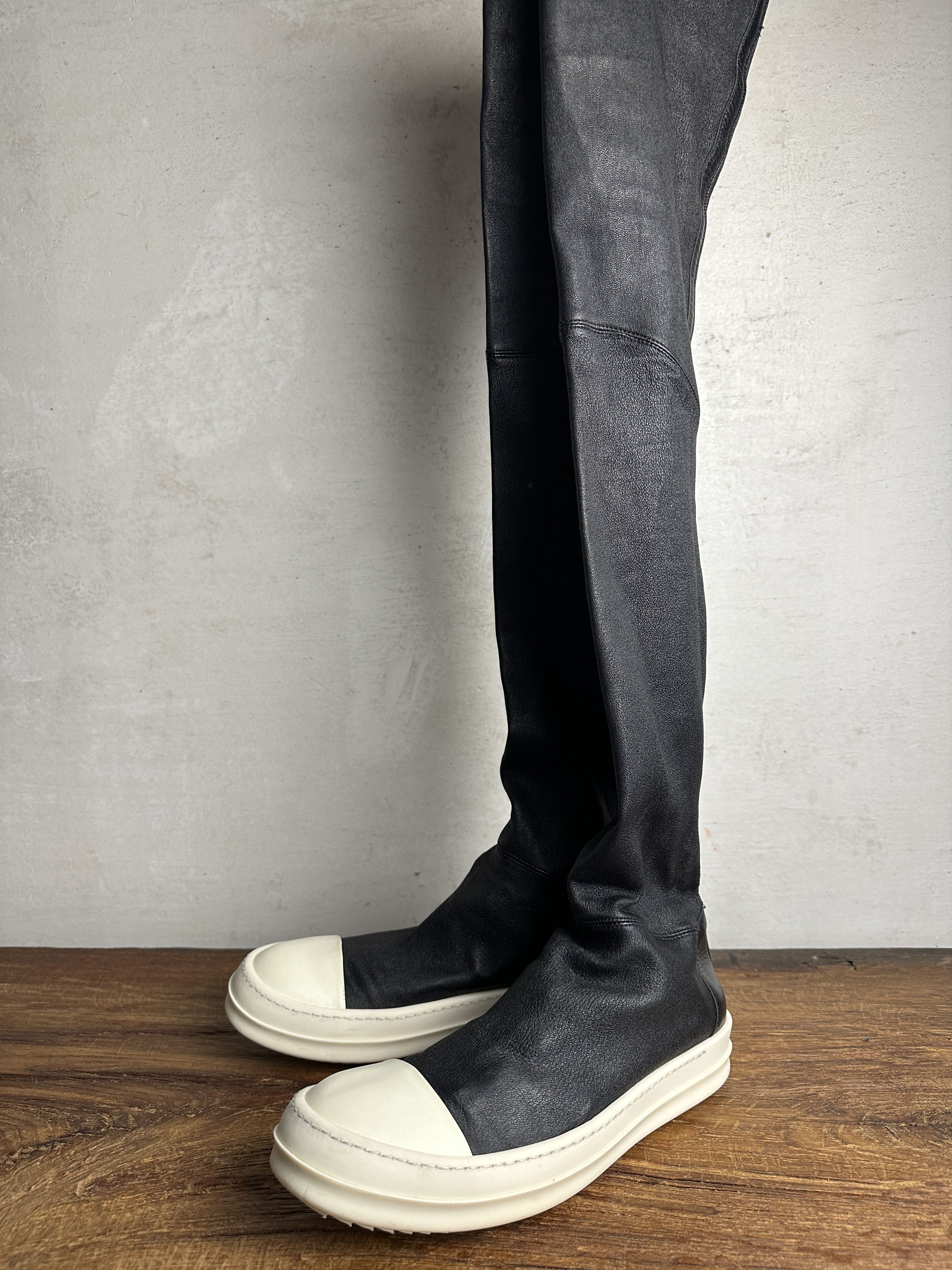 Rick Owens RICK OWENS FW14 MOODY KNEE-HIGH STOCKING SNEAKERS Size US 8 / IT 38 - 2 Thumbnail