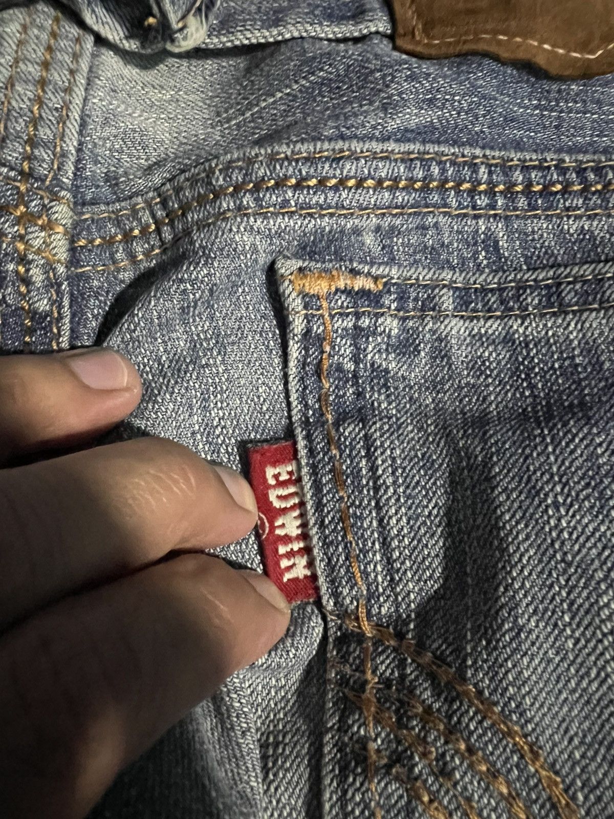 Edwin × If Six Was Nine × Le Grande Bleu (L.G.B.) 💥BAGGY💥EDWIN EXCLUSIVE VINTAGE WASHED FADED JEANS Size US 32 / EU 48 - 21 Thumbnail