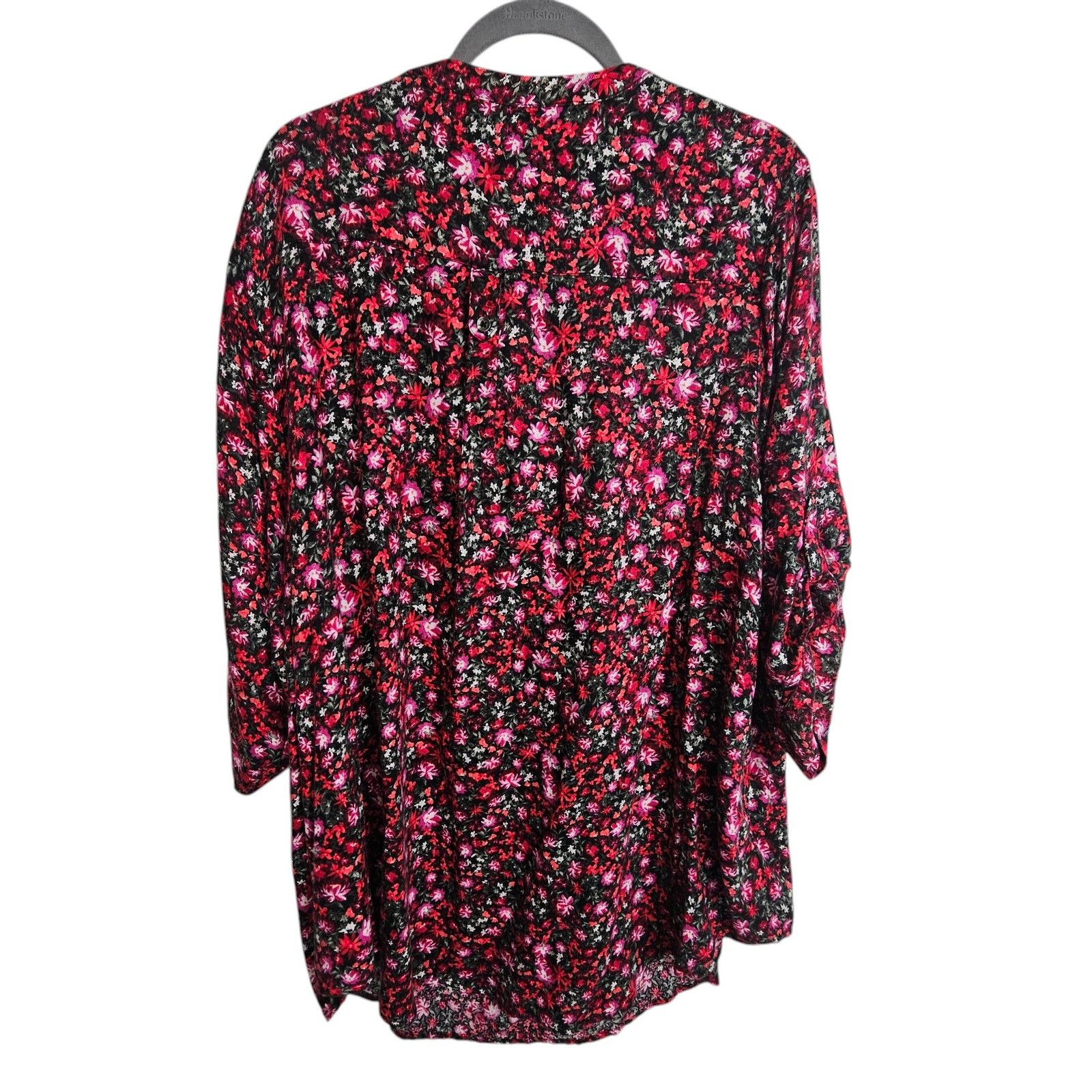 Torrid Torrid Womens Floral Harper Blouse Size 3X Dark Romantic Size 3XL / US 20-22 - 8 Thumbnail