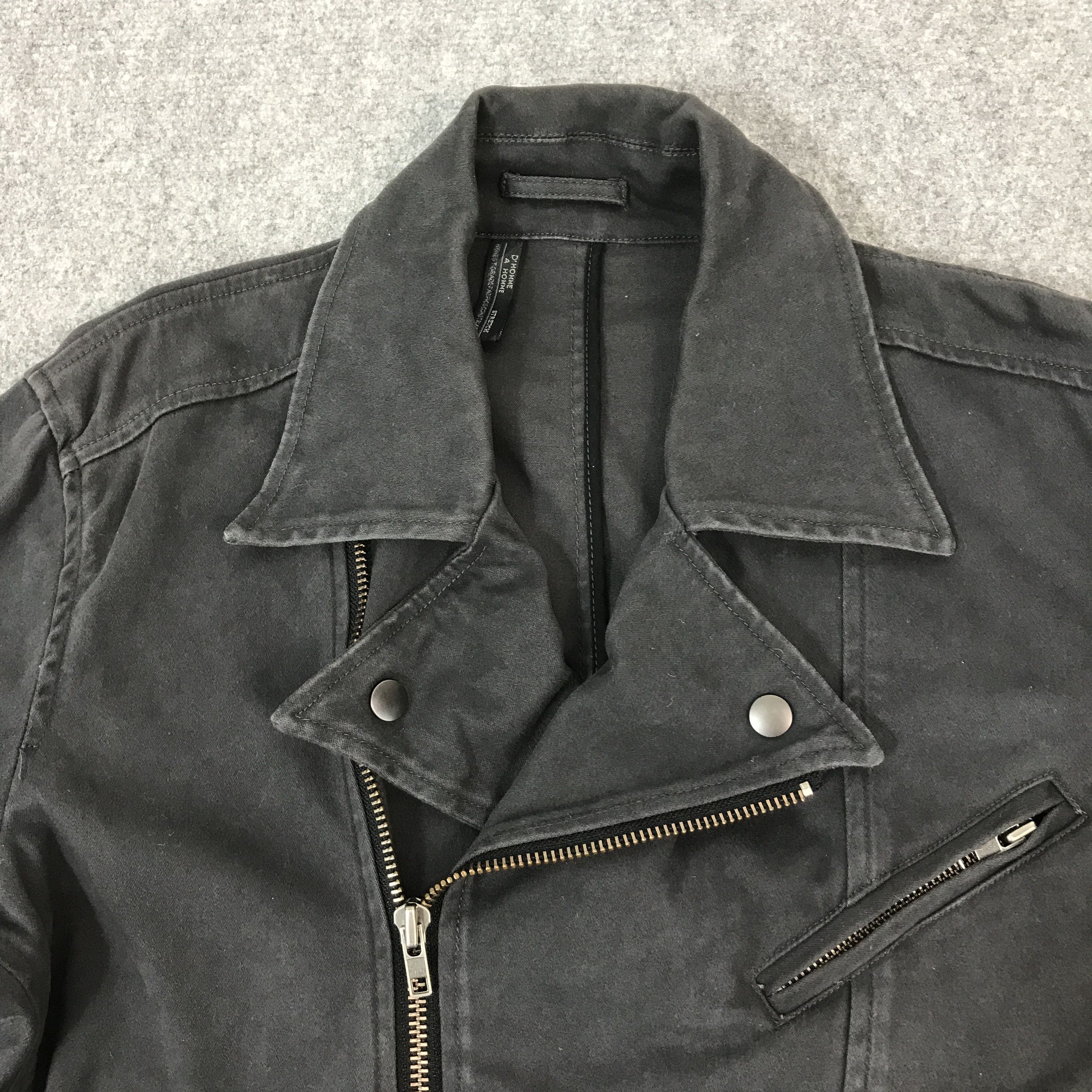 Armoire D'Homme D'homme Japanese Double Collar Black faded design jacket Size US L / EU 52-54 / 3 - 8 Thumbnail
