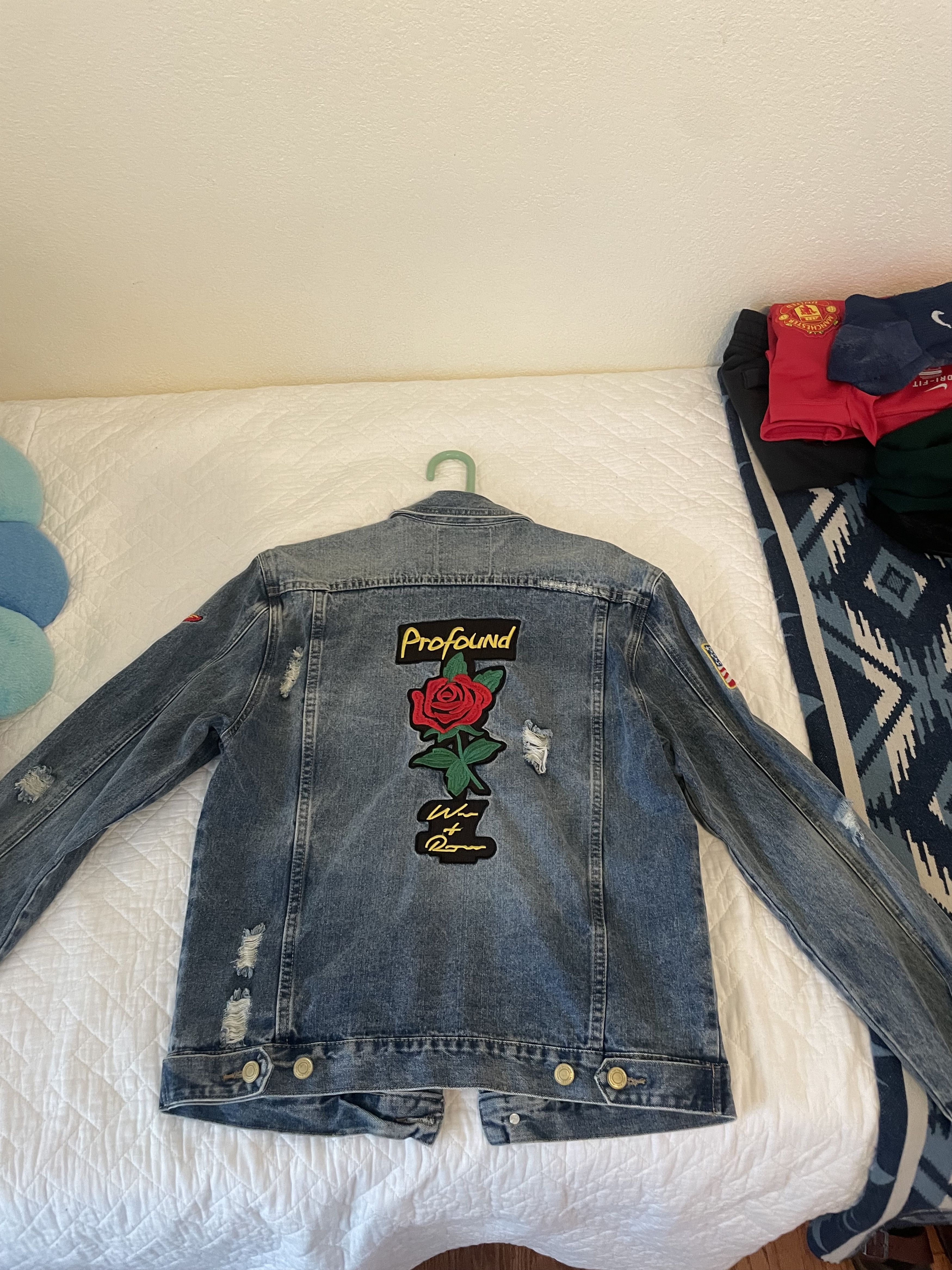 Profound Aesthetic Distressed Denim Jacket Size US M / EU 48-50 / 2 - 3 Thumbnail
