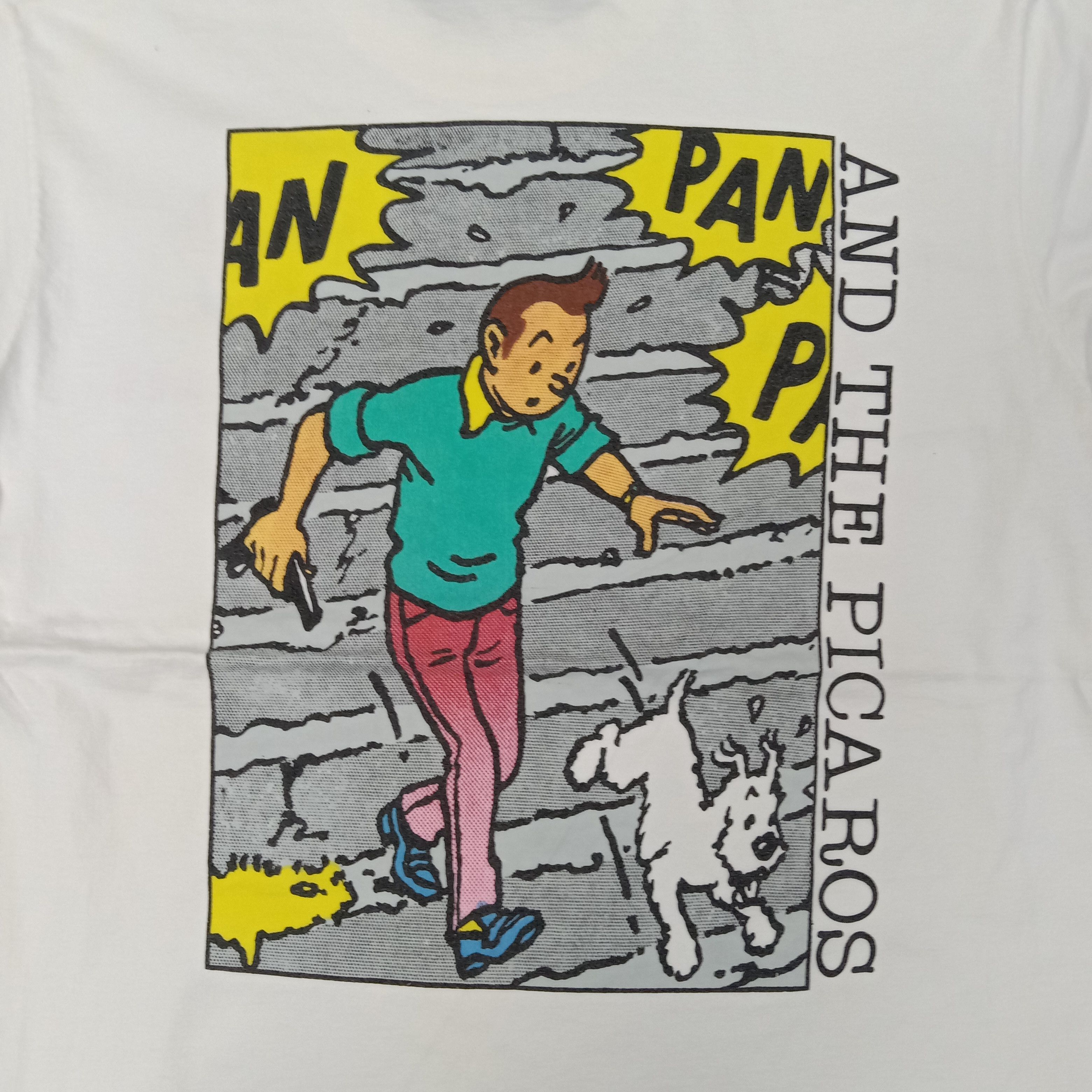 Cartoon Network Vintage And The Picaros Adventures Of Tintin Tshirt C249N73 Size US M / EU 48-50 / 2 - 6 Thumbnail