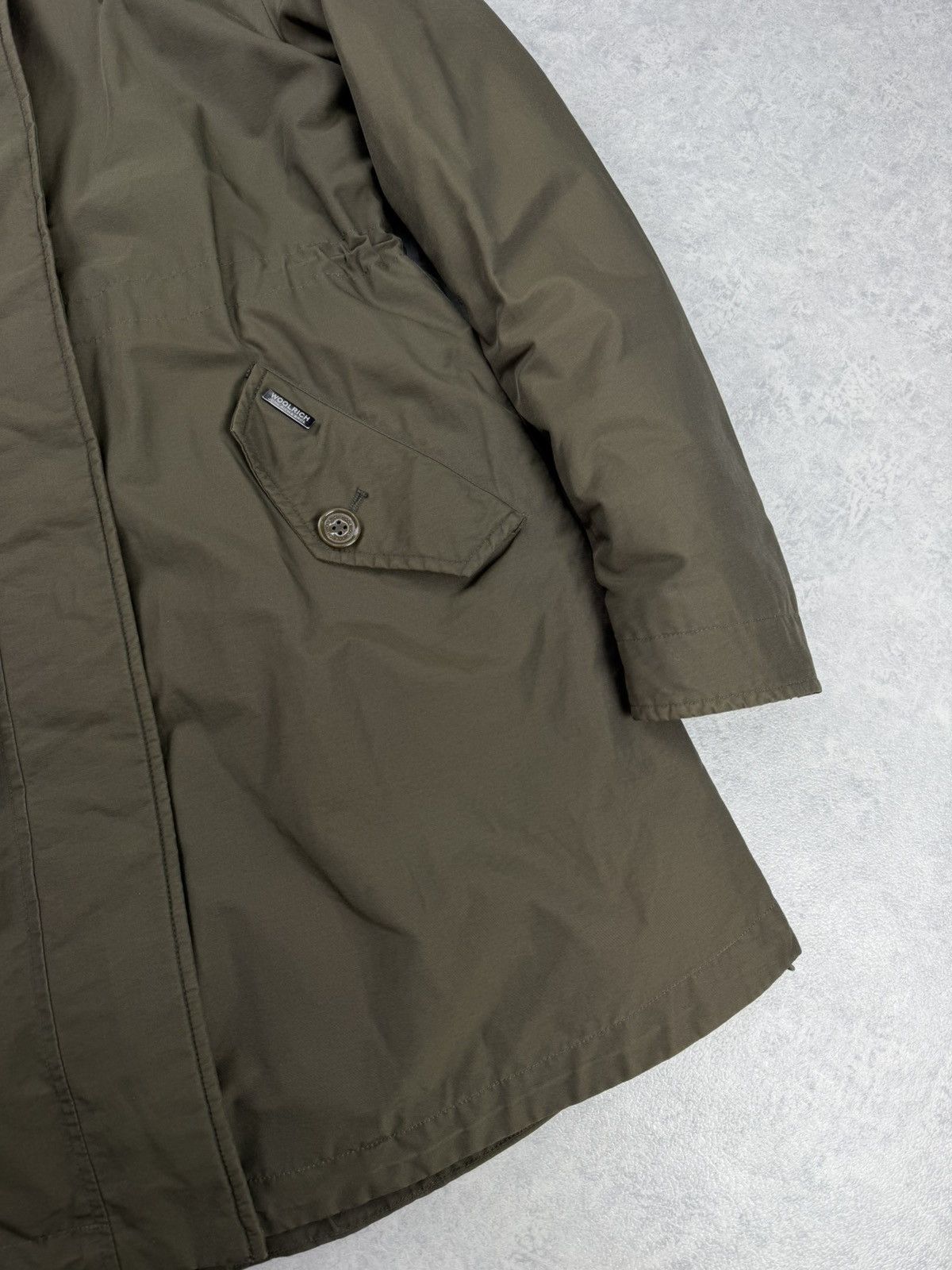 Woolrich Woolen Mills Women’s Woolrich Ramar Cloth Hooded Parka Jacket Olive M Size M / US 6-8 / IT 42-44 - 3 Thumbnail