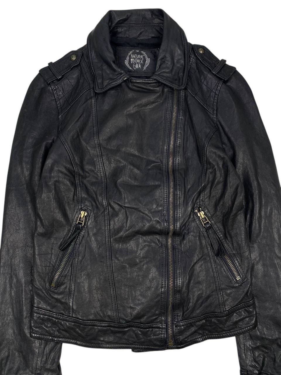 GOA Y2K 2000’s GOA Lamb Leather Riders Jacket Size S / US 4 / IT 40 - 9 Thumbnail