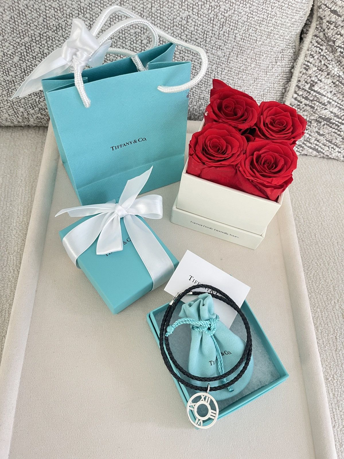 Tiffany & Co. Tiffany & Co. Atlas Charm on Leather Cord sz. 19.5 NEW Size ONE SIZE - 9 Thumbnail