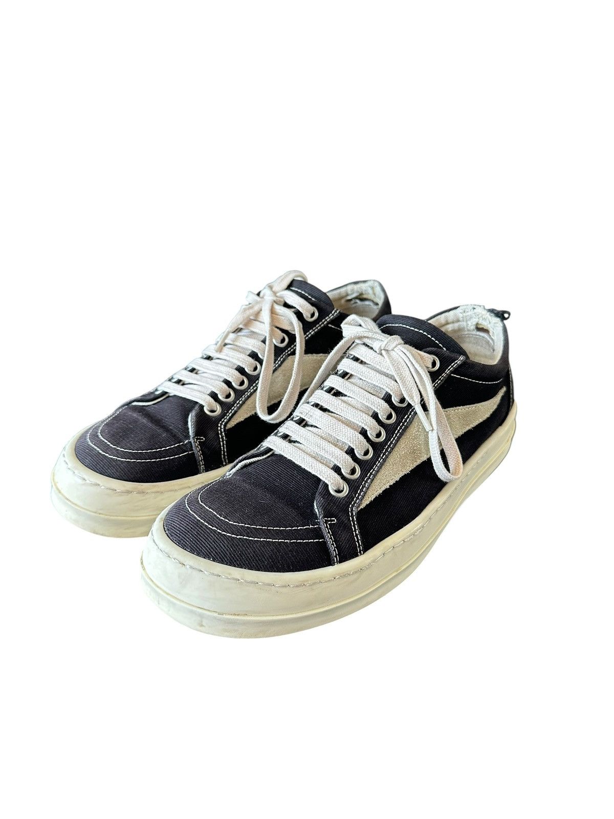 Rick Owens Drkshdw Rick Owens drkshdw Vintage - Vans low Sneakers canvas Black Size US 6.5 / EU 39-40 - 2 Thumbnail