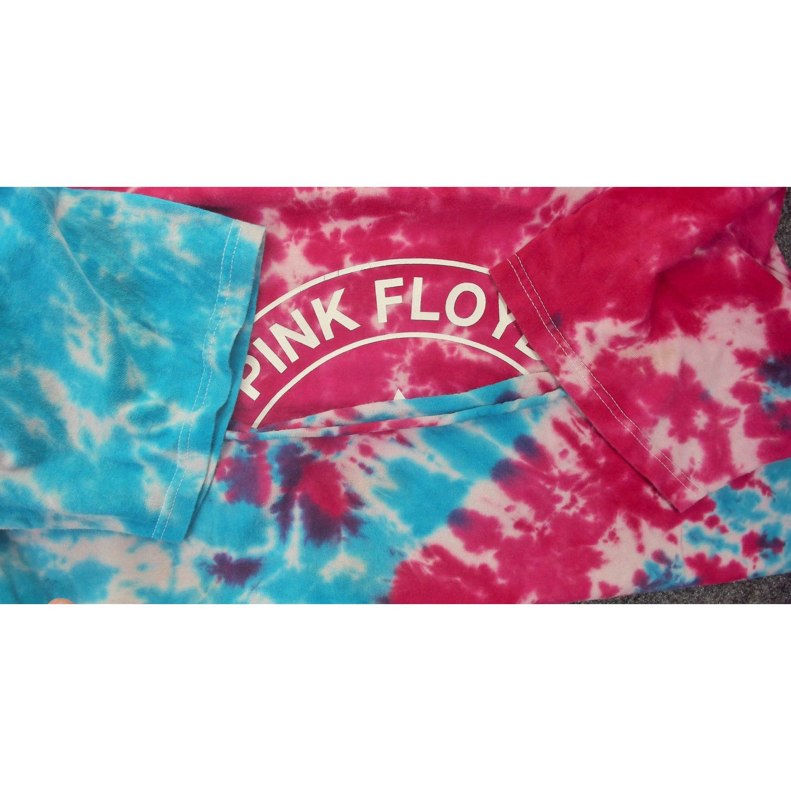 Pink Floyd Custom 1-of-1 Split Dye Pink Floyd Boxy Crop Size XL / US 12-14 / IT 48-50 - 5 Thumbnail
