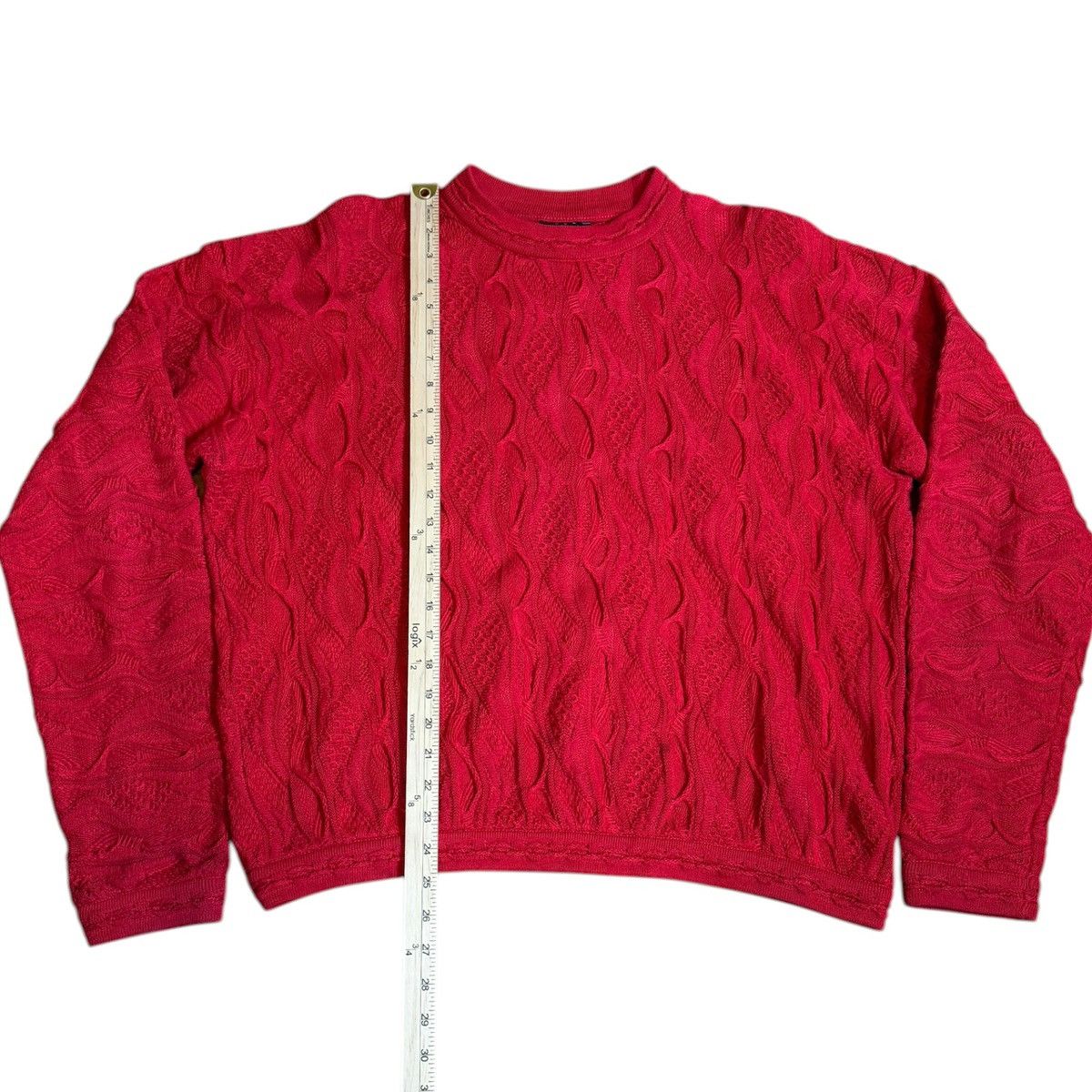 Coogi Vintage COOGI Australia 3D Knit Sweater Red Mens L Biggie Size US L / EU 52-54 / 3 - 3 Thumbnail