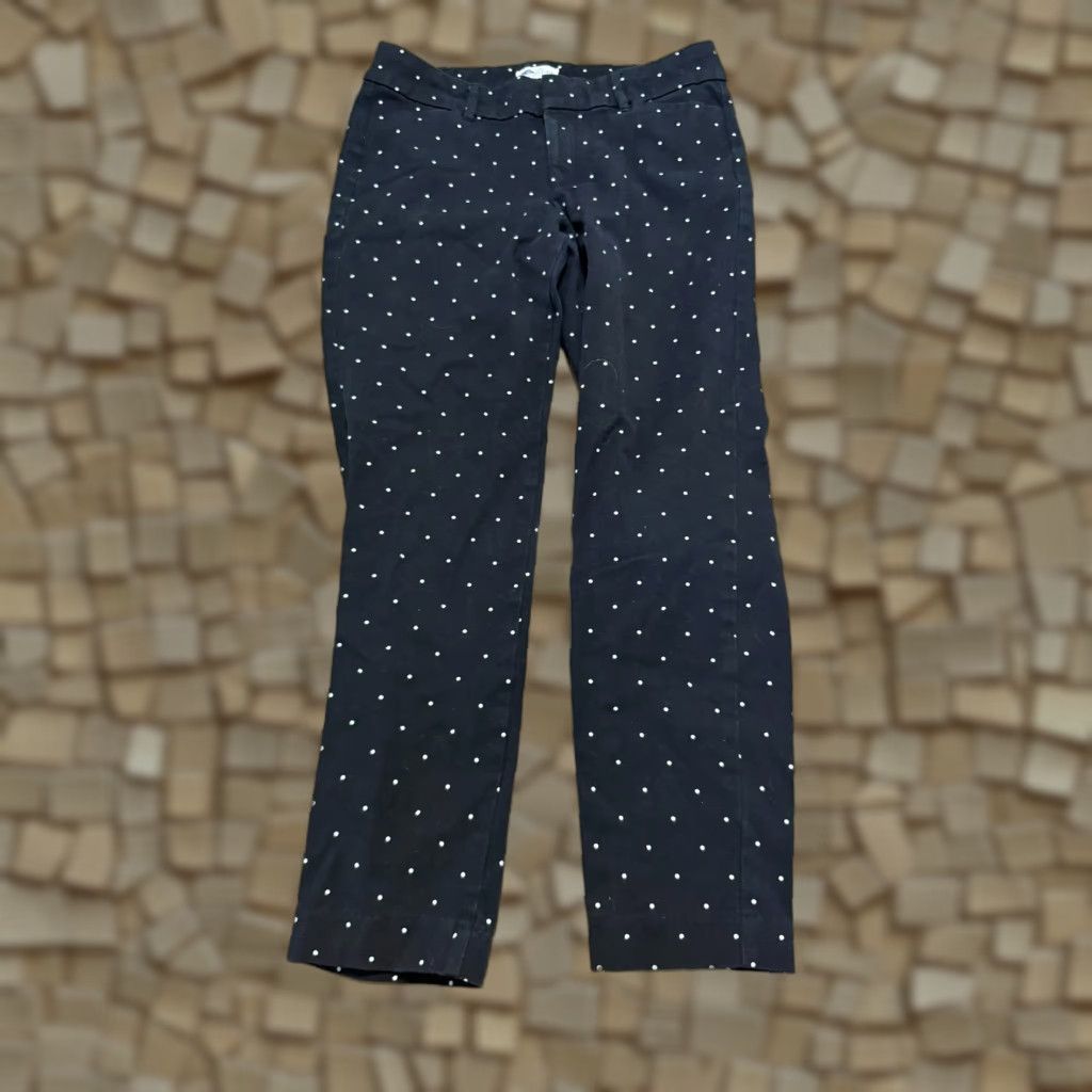 Old Navy Old Navy Pixie Pants Women's Size 8 Regular Black White Polka Dots Pants Size 30" / US 8 / IT 44 - 1 Thumbnail