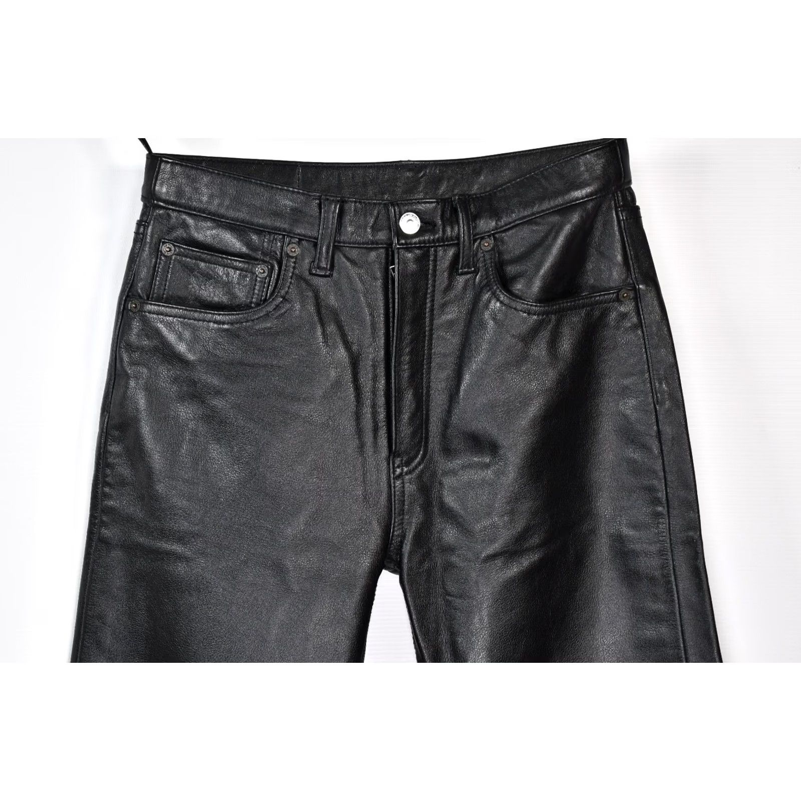 Levi's VINTAGE Levi's 511-96 Leather Jeans Waist 31 Inseam 34 Black Men 2000s Straight Leather Size US 31 - 4 Thumbnail