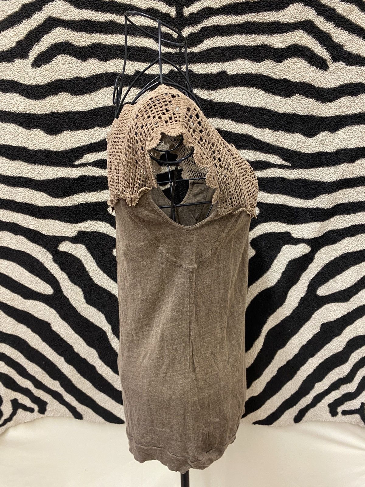 Vintage Loose brown linen shirt Size XS / US 0-2 / IT 36-38 - 4 Thumbnail