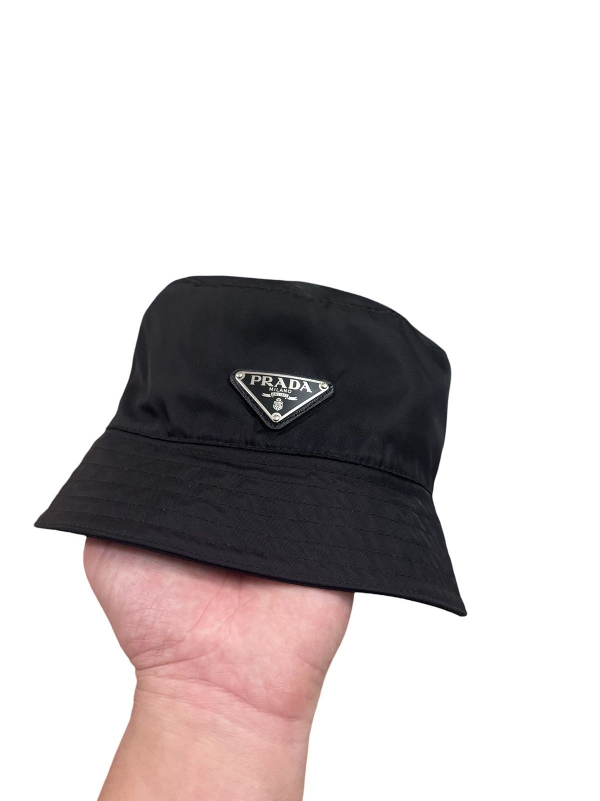 Prada 🔥925$ Prada Re-Nylon bucket hat/Prada Logo Nylon Bucket Hat Size ONE SIZE - 2 Thumbnail
