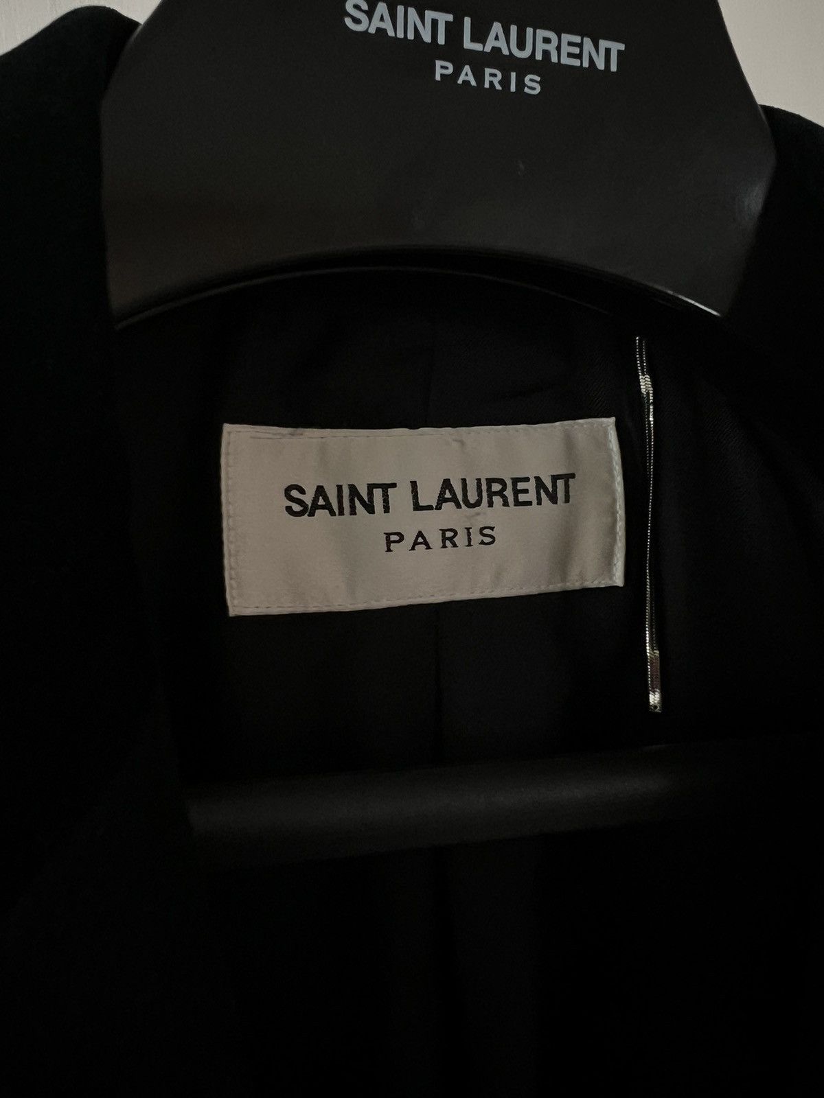 Saint Laurent Paris *RARE* FW13 Chesterfield Coat 48 Black Velvet Collar Size US M / EU 48-50 / 2 - 3 Thumbnail