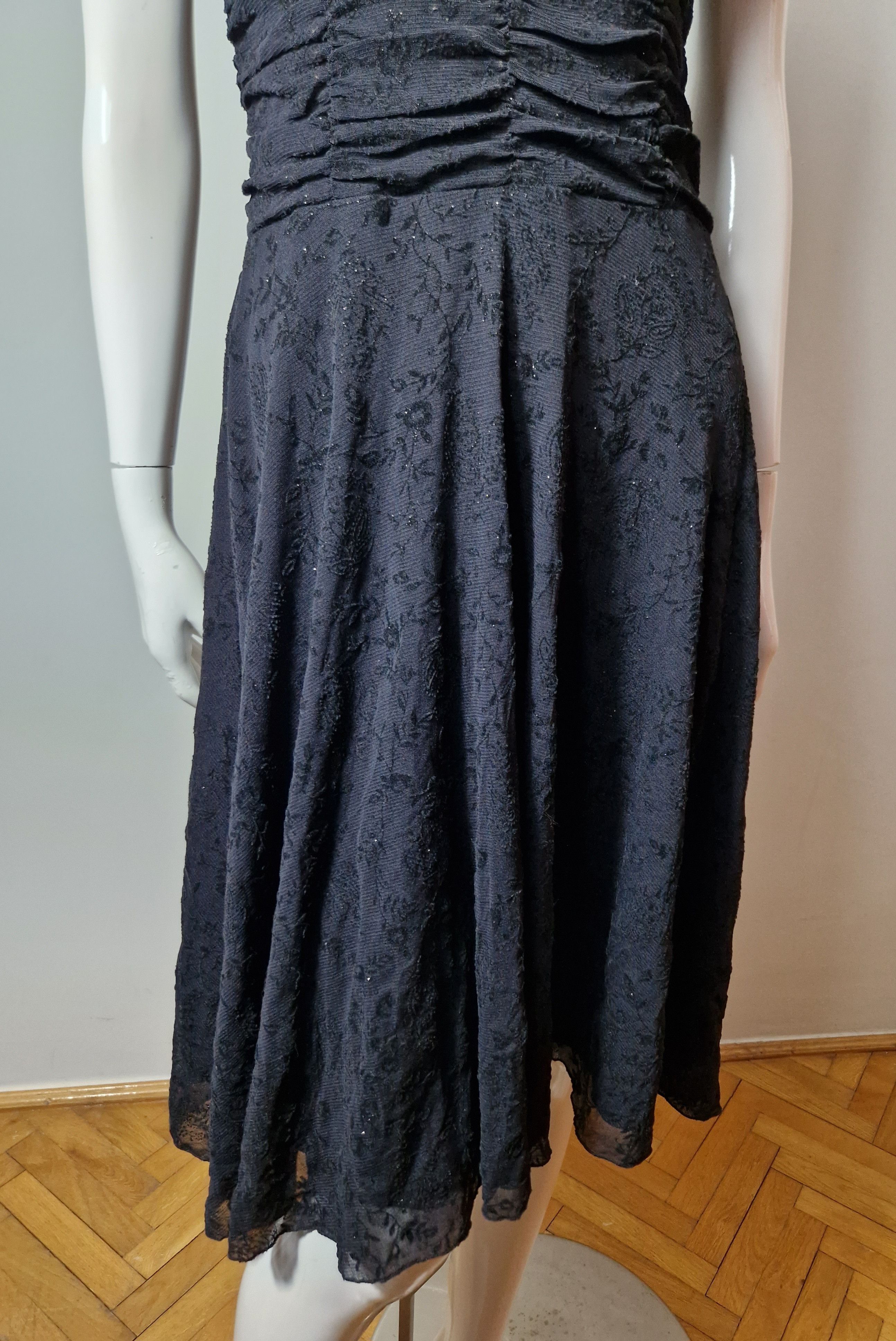 If Six Was Nine × Vintage vintage black lace floral dress Size M / US 6-8 / IT 42-44 - 3 Thumbnail