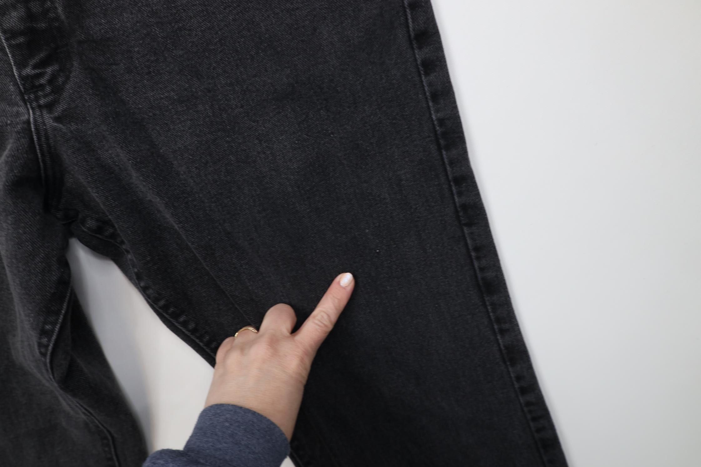 Lee Vintage 90s Lee Faded Straight Leg Denim Jeans Black Cotton Size US 36 / EU 52 - 6 Thumbnail