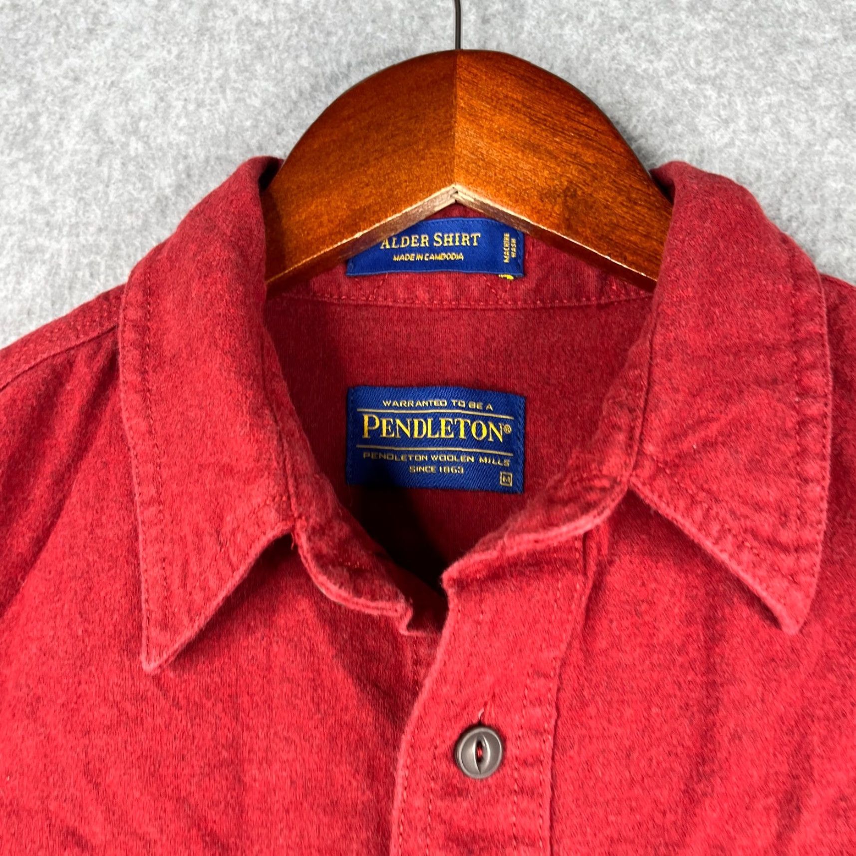 Pendleton Pendleton Shirt Medium Red Alder Flannel Button-Up Long Sleeve Mens USA Made Size US M / EU 48-50 / 2 - 4 Thumbnail