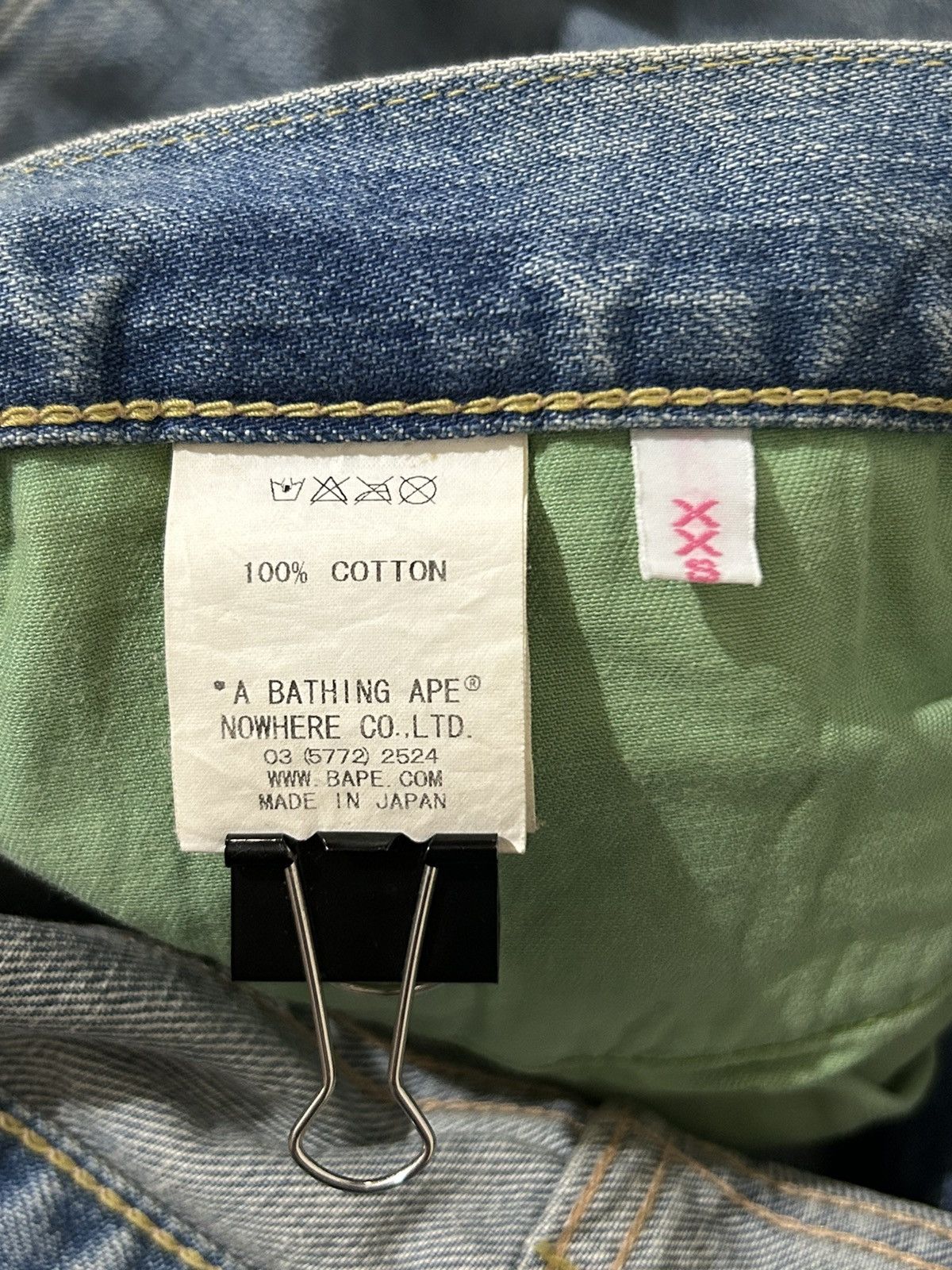 Bape Bapesta Denim Size 29" - 11 Thumbnail