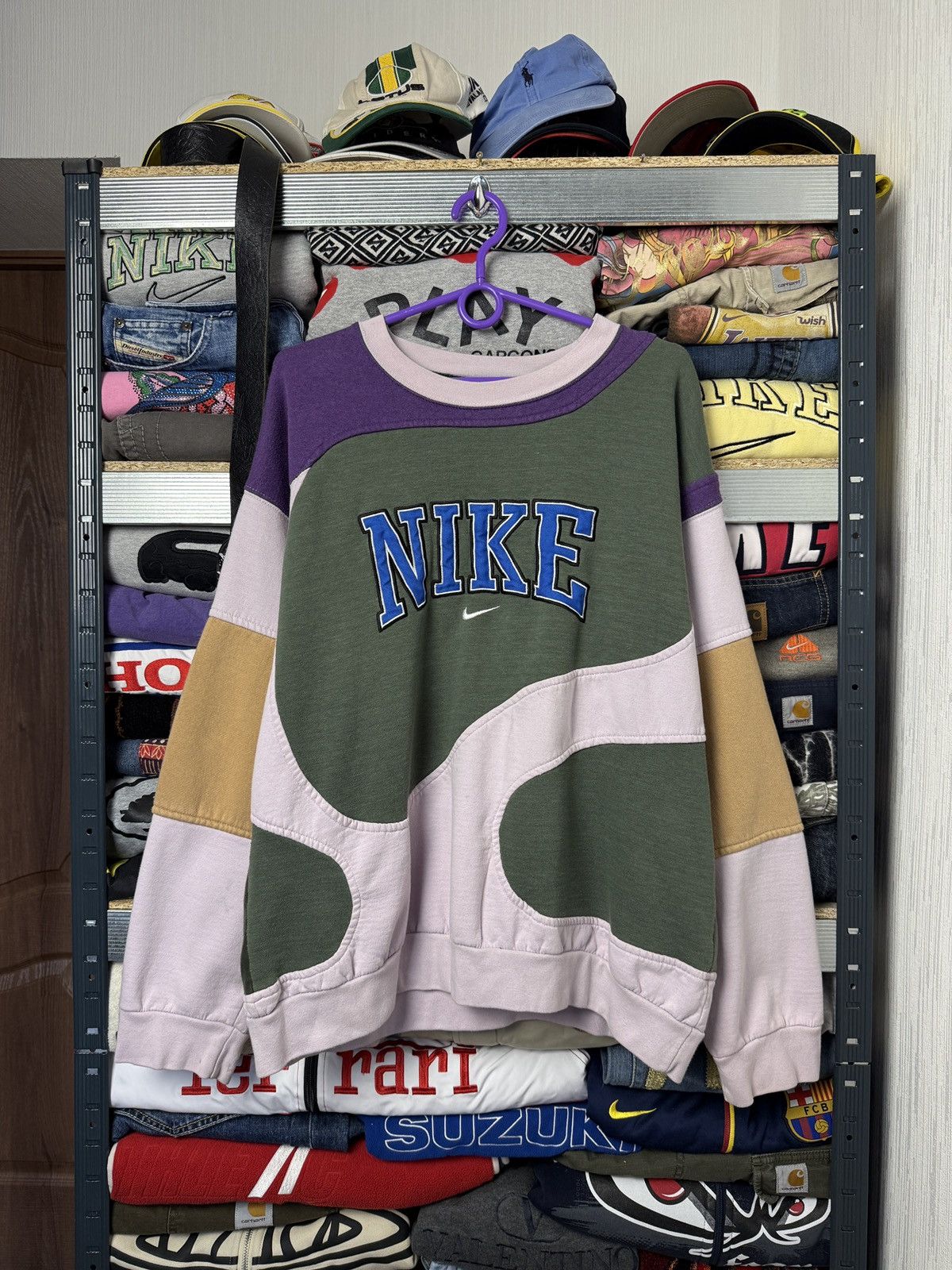 Nike Nike Vintage Custom Crewneck Sweatshirt Swoosh Size US XL / EU 56 / 4 - 1 Thumbnail