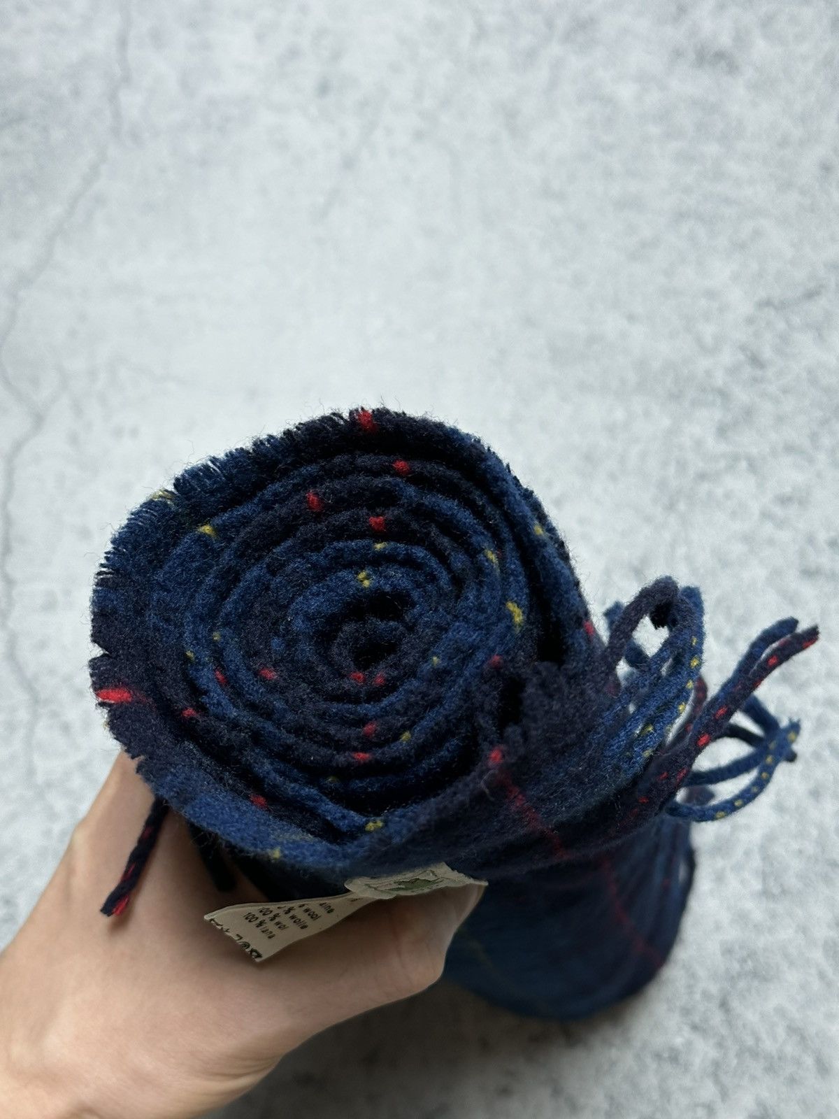 Lacoste 🐊Vintage Lacoste Wool Plaid Scarf Muffler Size ONE SIZE - 7 Thumbnail