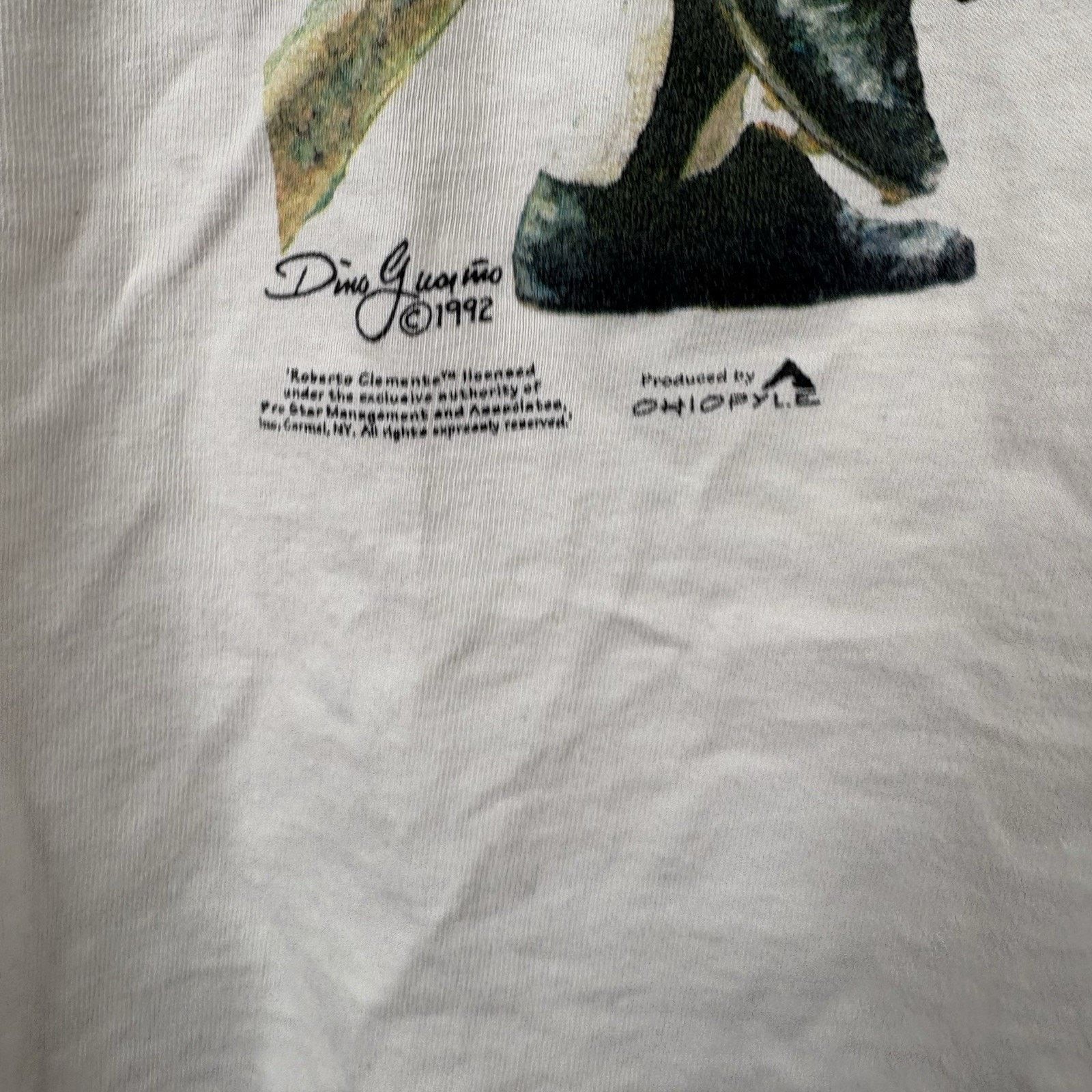 Hanes Vintage 1992 Roberto Clemente Pittsburgh Pirates Tee Large Size US L / EU 52-54 / 3 - 3 Thumbnail