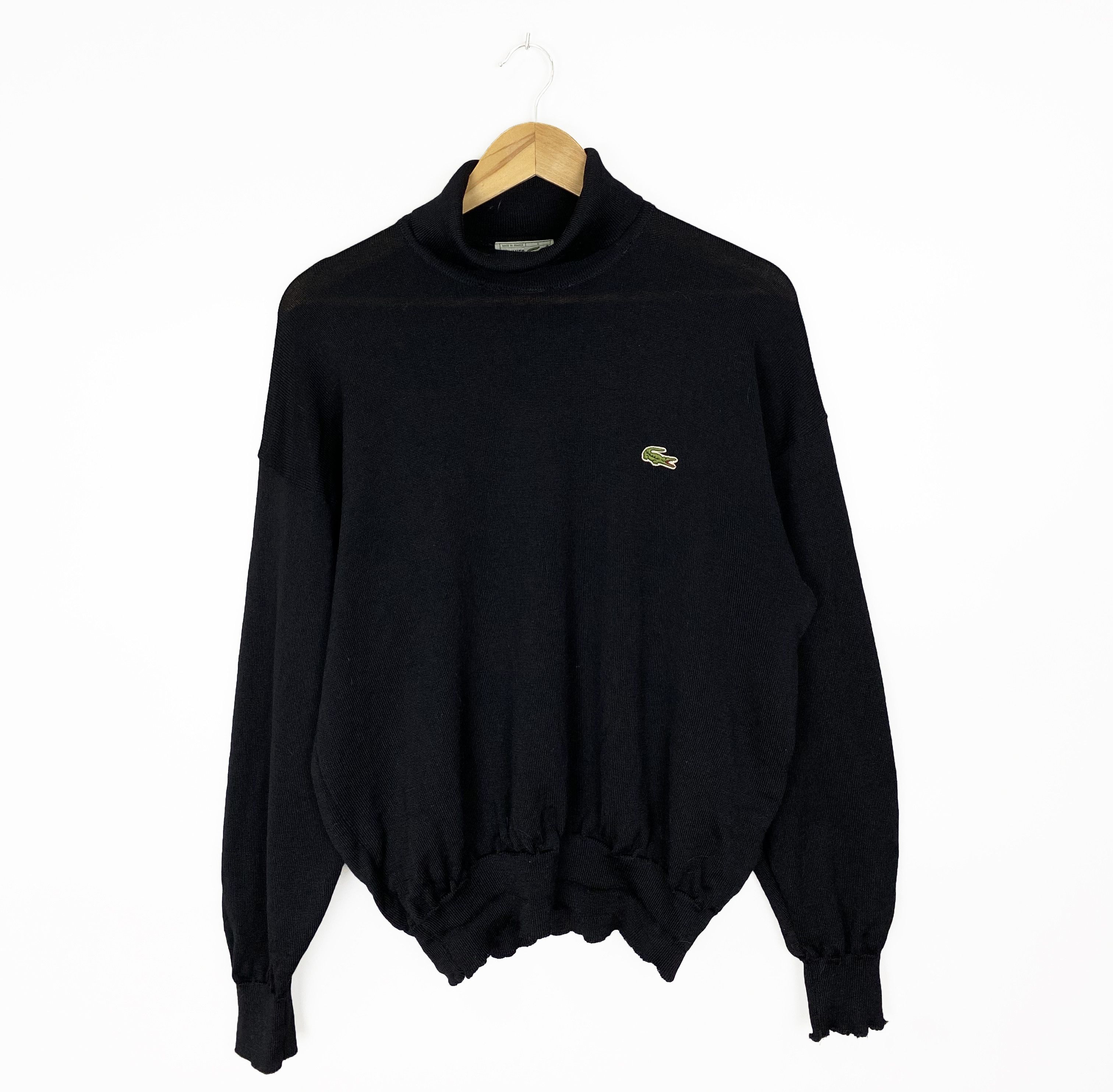 Lacoste Vintage 90's LACOSTE Made in France Wool Turtleneck Size 4 Size US L / EU 52-54 / 3 - 1 Thumbnail