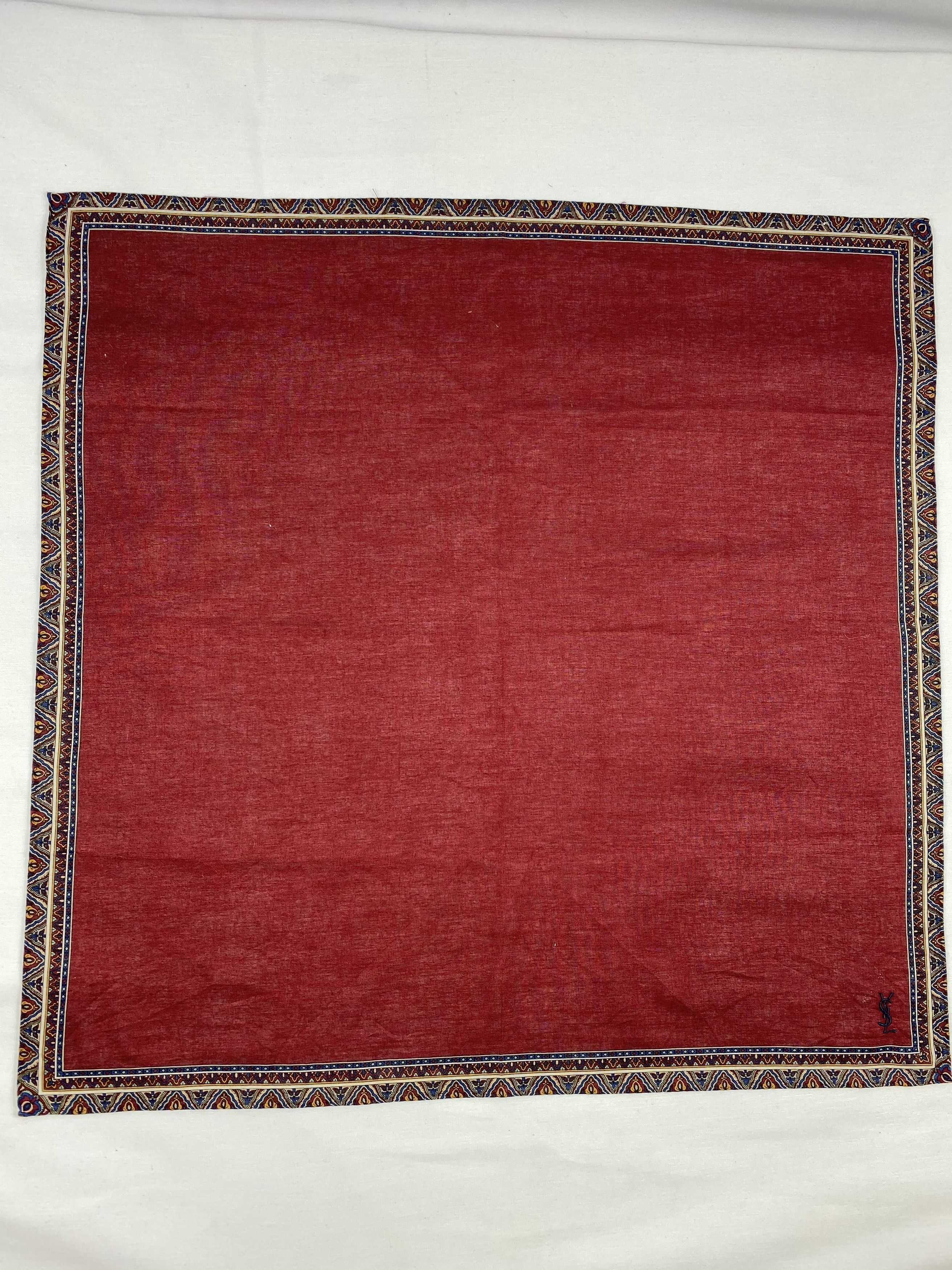 Yves Saint Laurent Yves Saint Laurent Handkerchief / Bandana / Neckerchief Size ONE SIZE - 3 Thumbnail