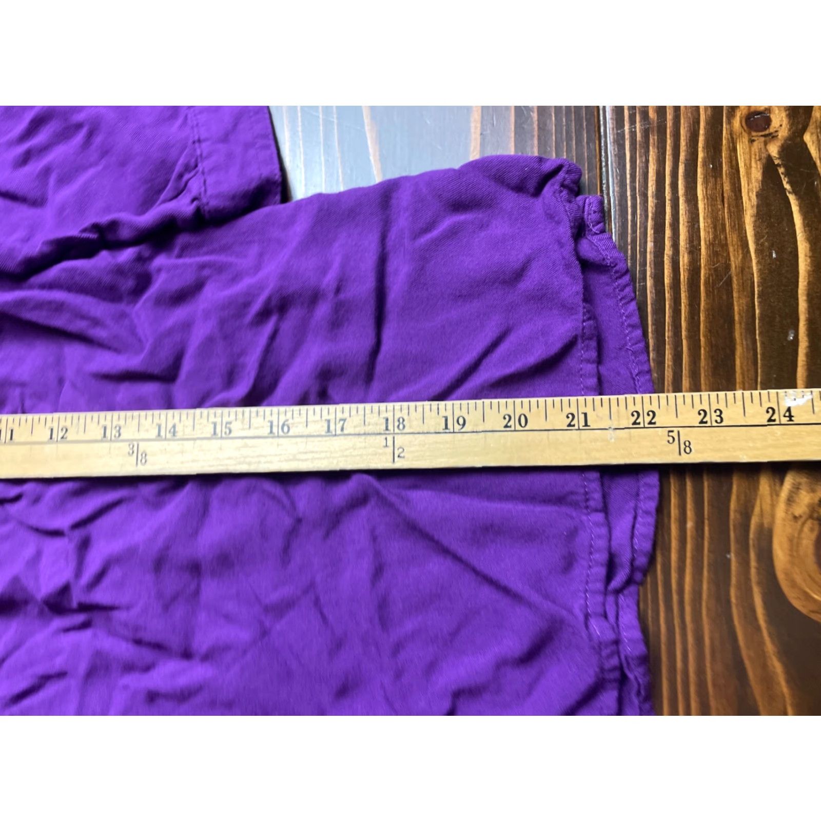 Vintage St.John's Bay Blouse Women's Large Purple ¾ Sleeve Pockets Collared Hanley Blouse Ladies L Purple 3/4 Sleeve Pockets Collared Size L / US 10 / IT 46 - 7 Thumbnail