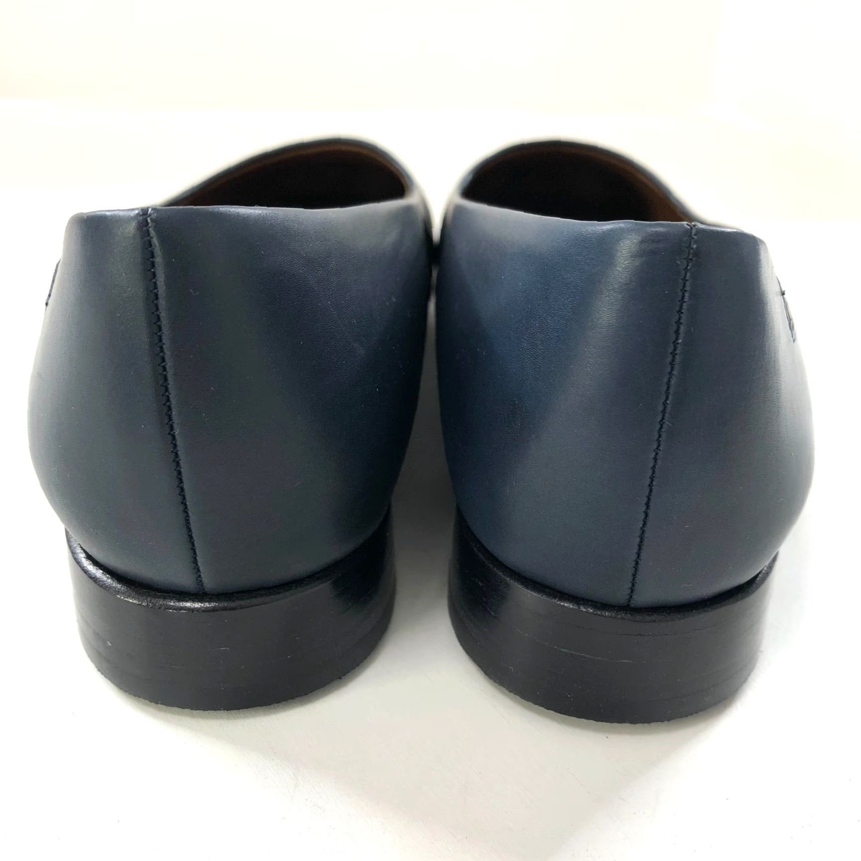 Bally Bally Women's Leather Slip On Pumps Low Heel Formal Dress Shoes Blue Size S / US 4 / IT 40 - 3 Thumbnail