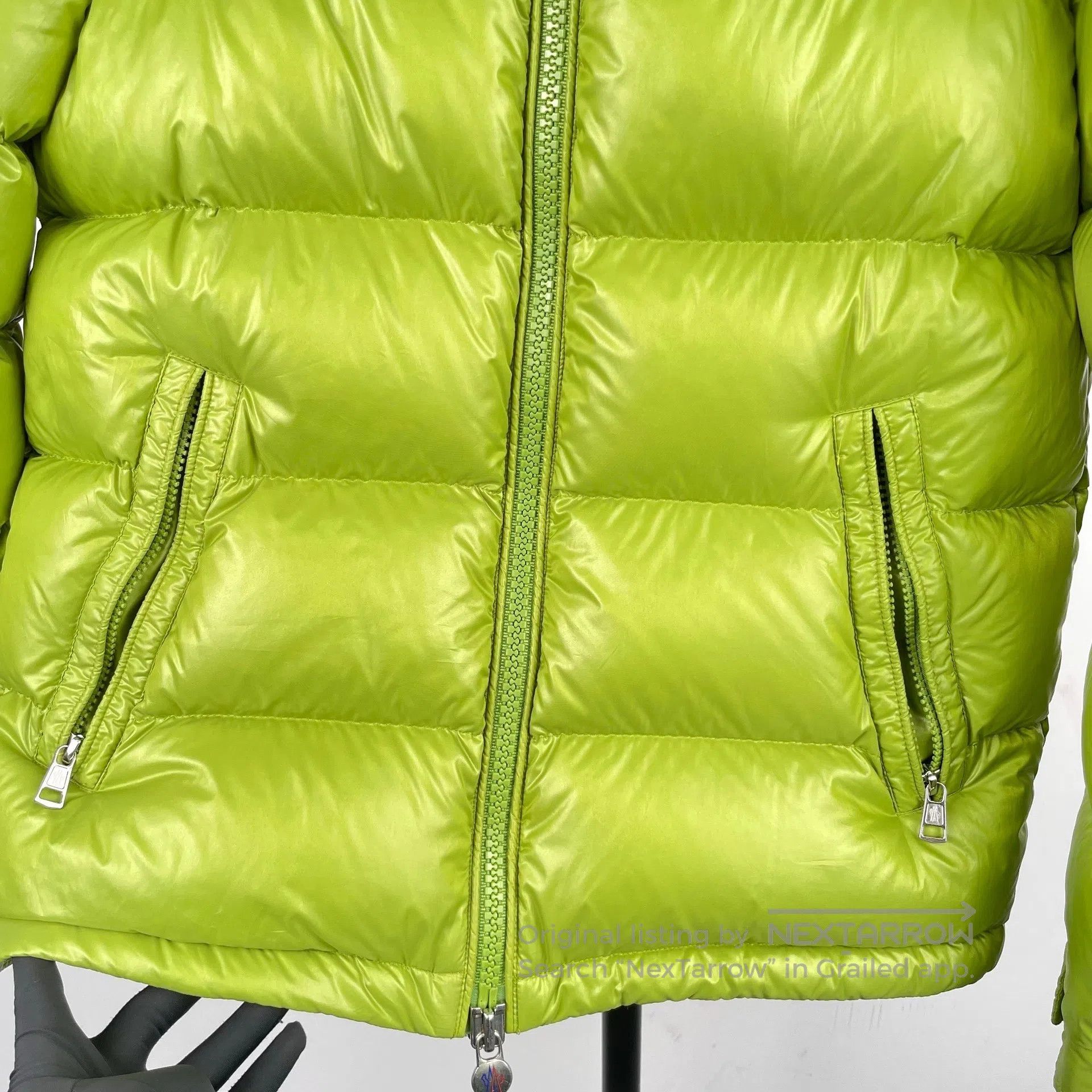 Moncler Moncler Avocado green down jacket| Size S / US 4 / IT 40 - 9 Thumbnail