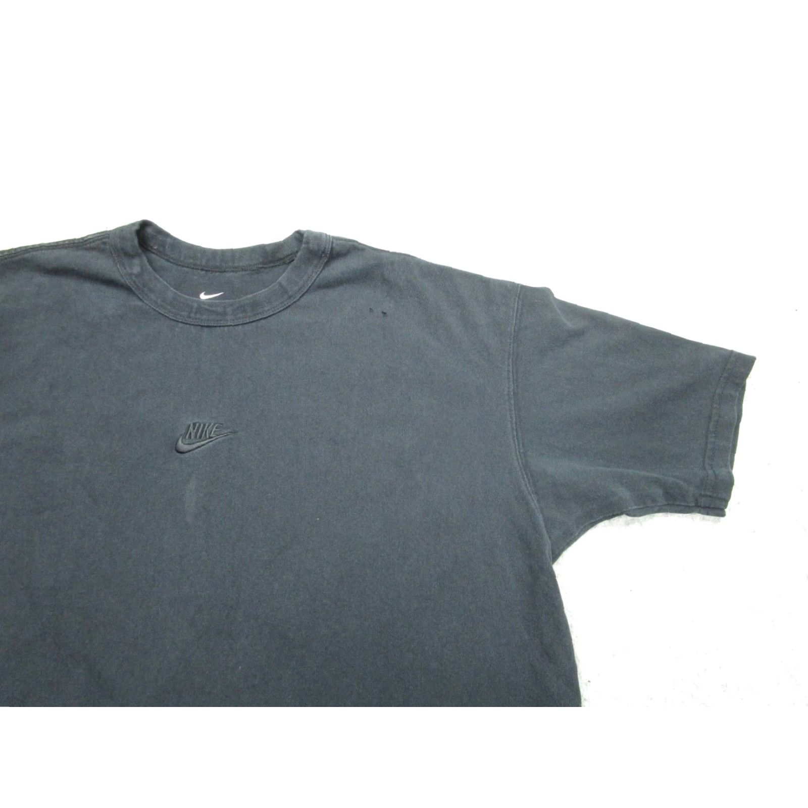 Nike VINTAGE Nike T-Shirt Mens Large Black Embroidered Logo Grunge Punk Goth Skater Streetwear Size US L / EU 52-54 / 3 - 2 Thumbnail