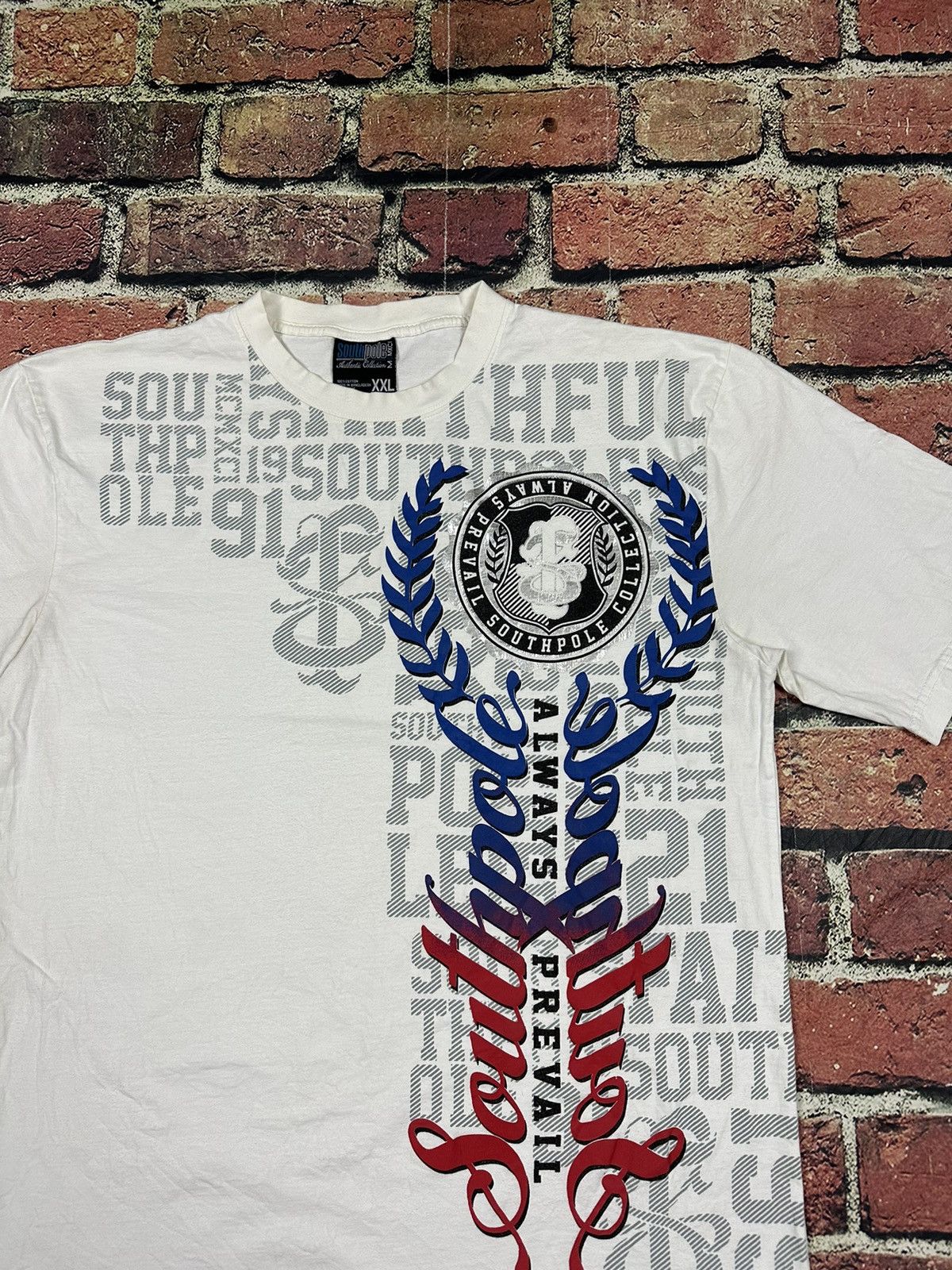 Southpole × Vintage Y2K Southpole T Shirt Cyber Grunge Hip Hop Big Graphic Size US XXL / EU 58 / 5 - 2 Thumbnail