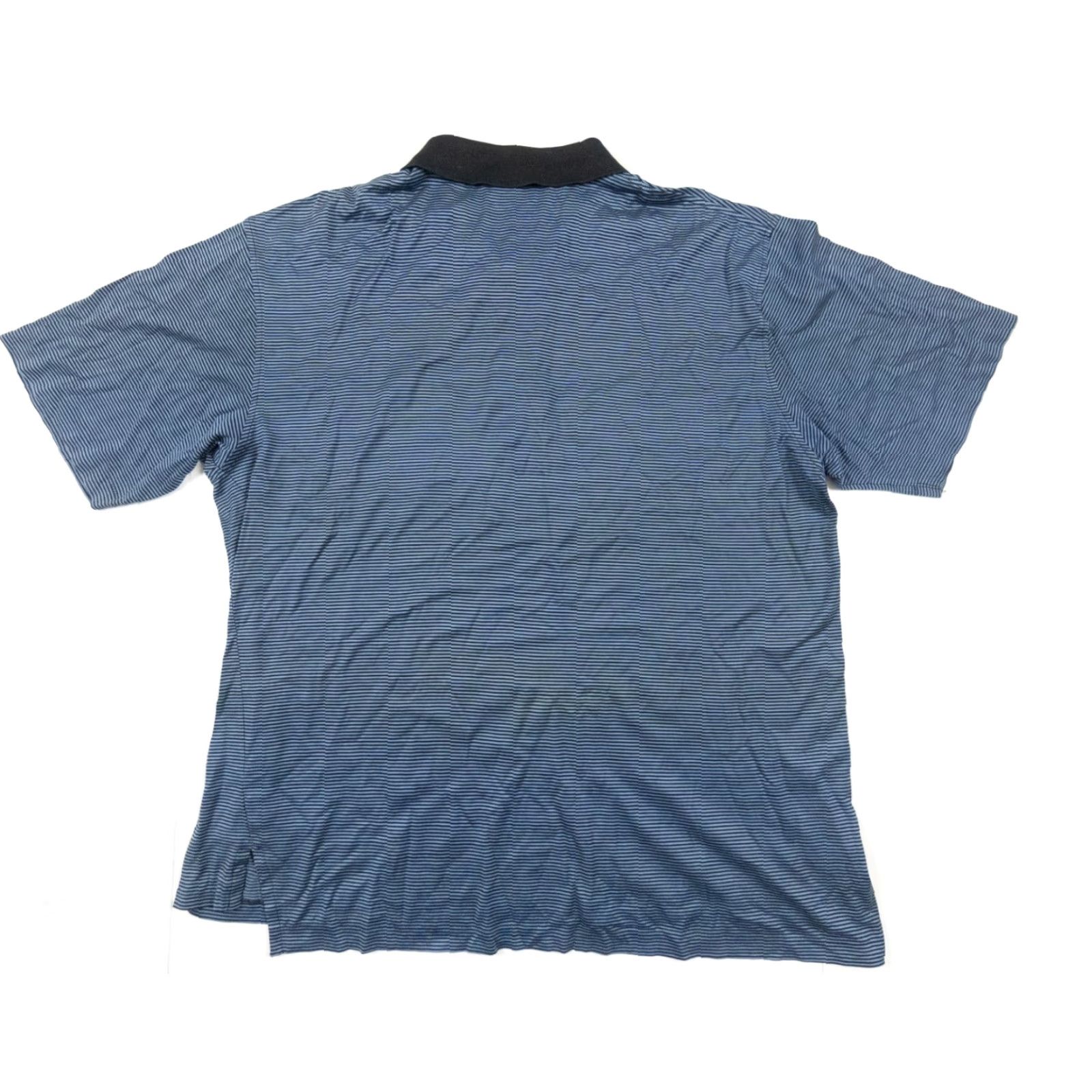 Vintage Pebble Beach Polo Shirt Adult Large Blue Striped Short Sleeve Golf Mens Size US L / EU 52-54 / 3 - 5 Thumbnail