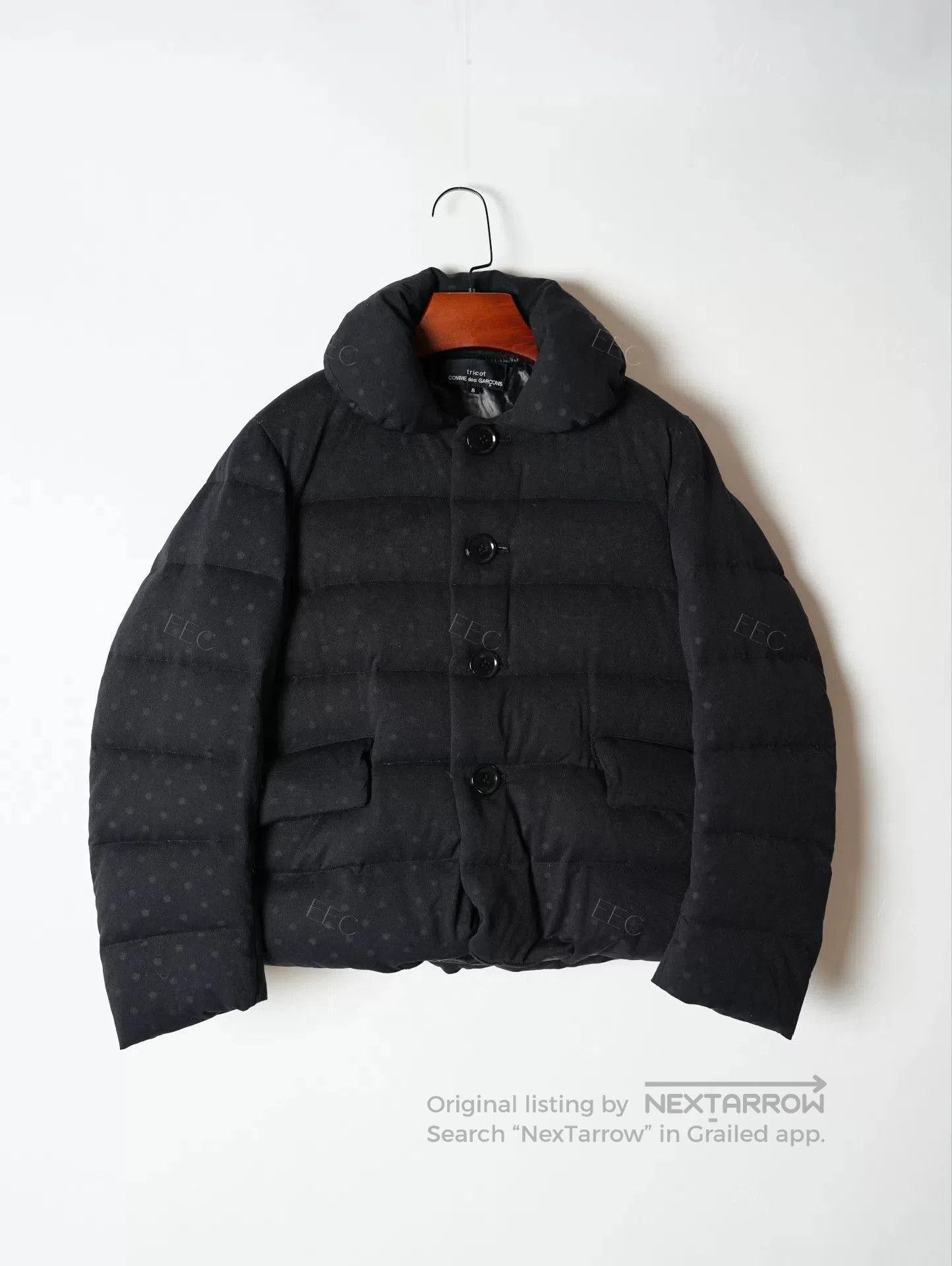 Tricot Comme des Garcons COMME des GARÇONS Black Polka Dot Puffer Jacket. Size S / US 4 / IT 40 - 1 Thumbnail