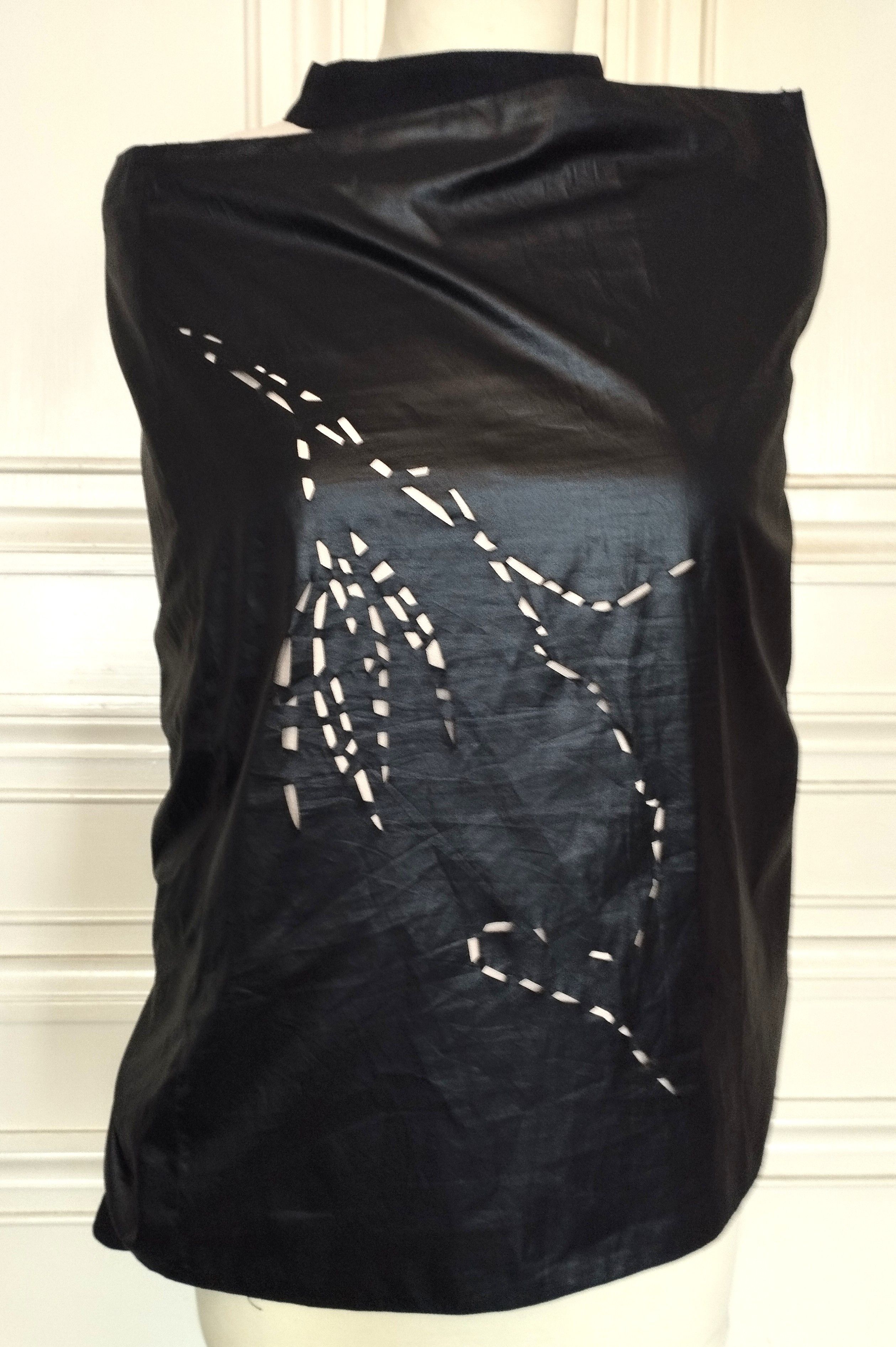 Barbara Bui Barbara Bui Jupe Mutine Glacis Wet Decoupes T S/M Size 27" / US 4 / IT 40 - 1 Thumbnail