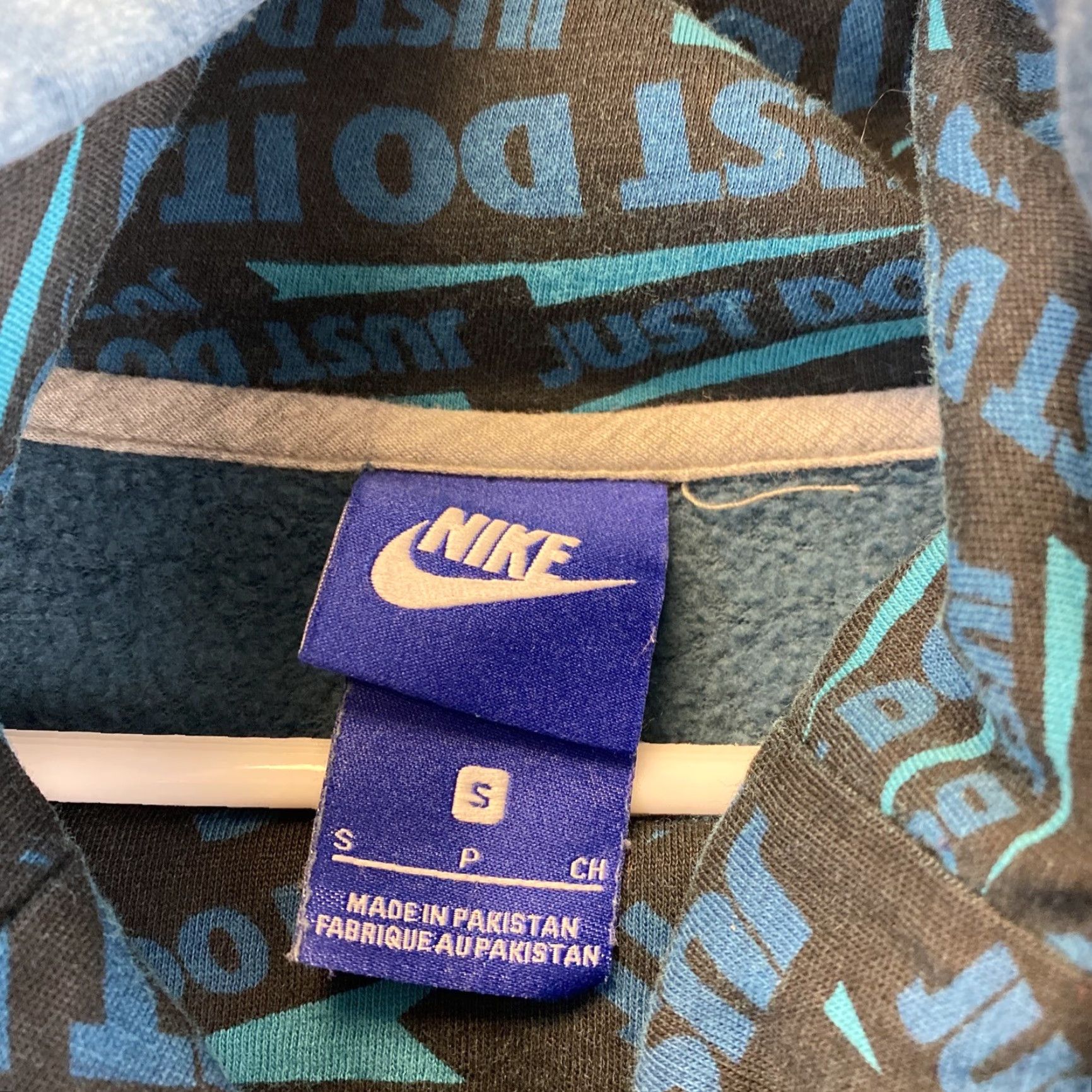 Nike Nike Sweatshirt Women Long Sleeve High Neck Pullover Heathered Blue Size S Activewear Nike Logo 71-22 Womens Size S / US 4 / IT 40 - 3 Thumbnail