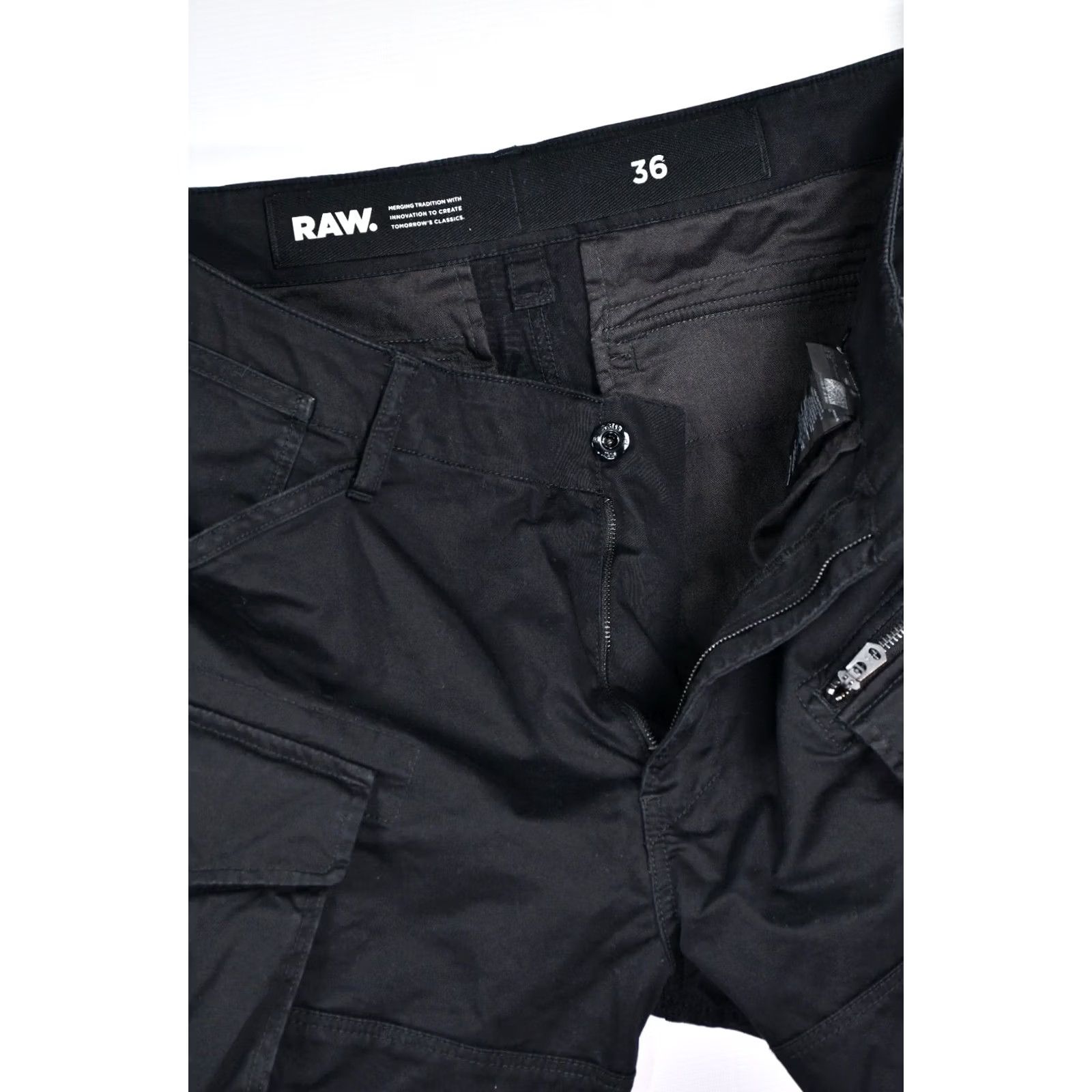 G-Star G-Star Raw Rovic Zip Relaxed Cargo Shorts Black Men's Size 36 Size US 36 / EU 52 - 5 Thumbnail