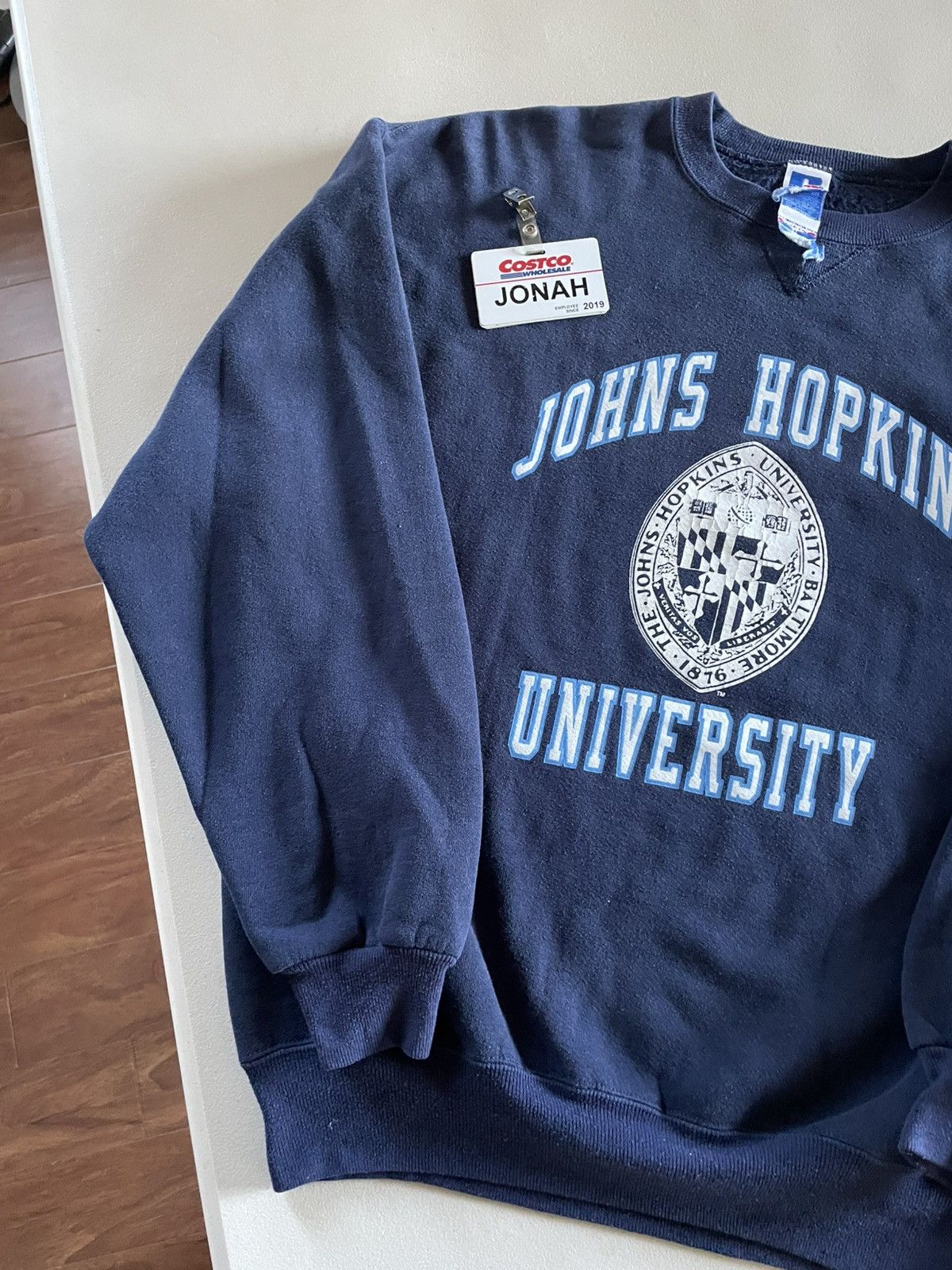Vintage Vintage 90’s Johns Hopkins University Russell Crewneck Size US XL / EU 56 / 4 - 2 Thumbnail