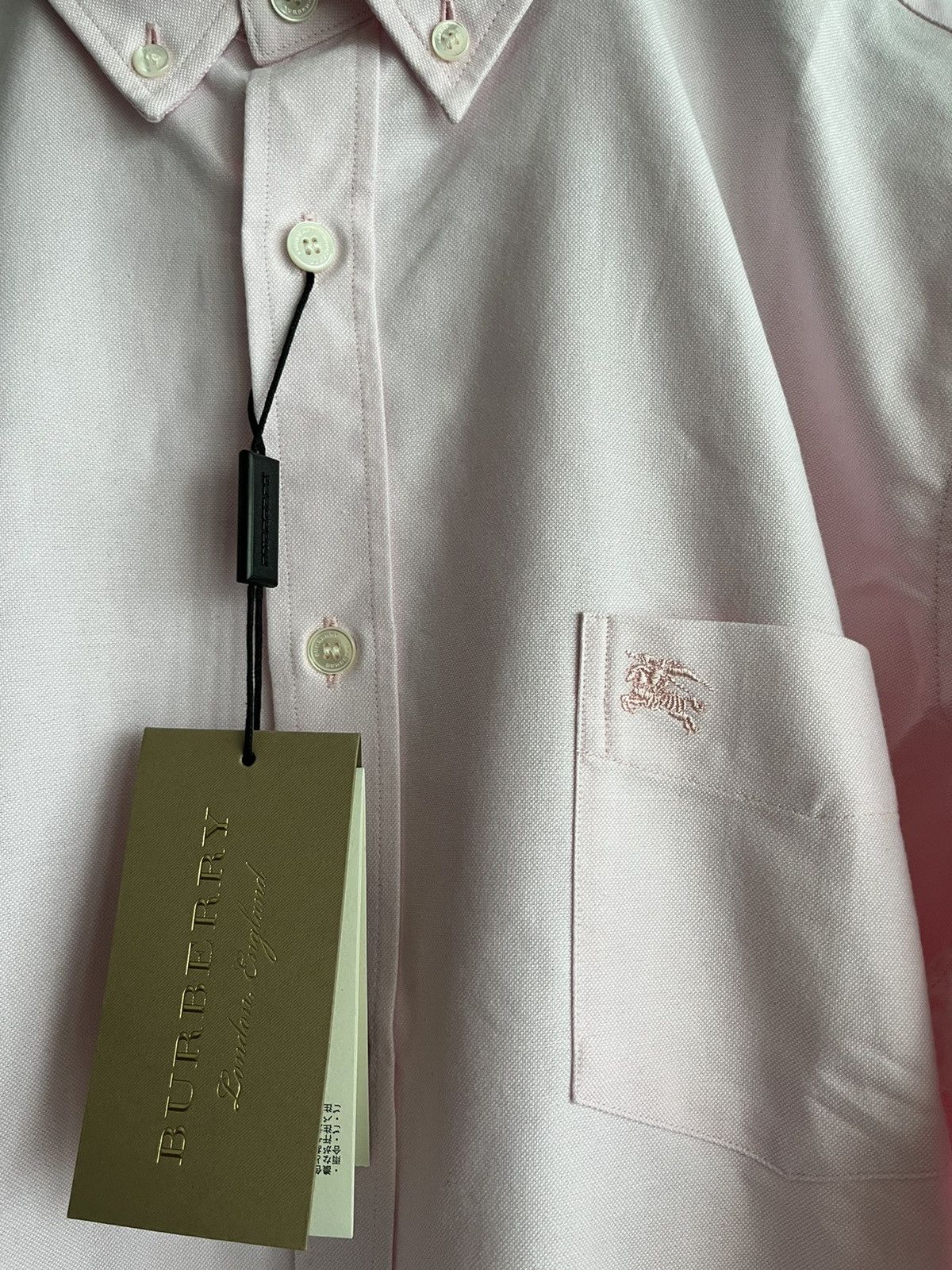 Burberry Sold out Brand New Classic Burberry Check Logo Dressy Shirt Size US L / EU 52-54 / 3 - 7 Thumbnail