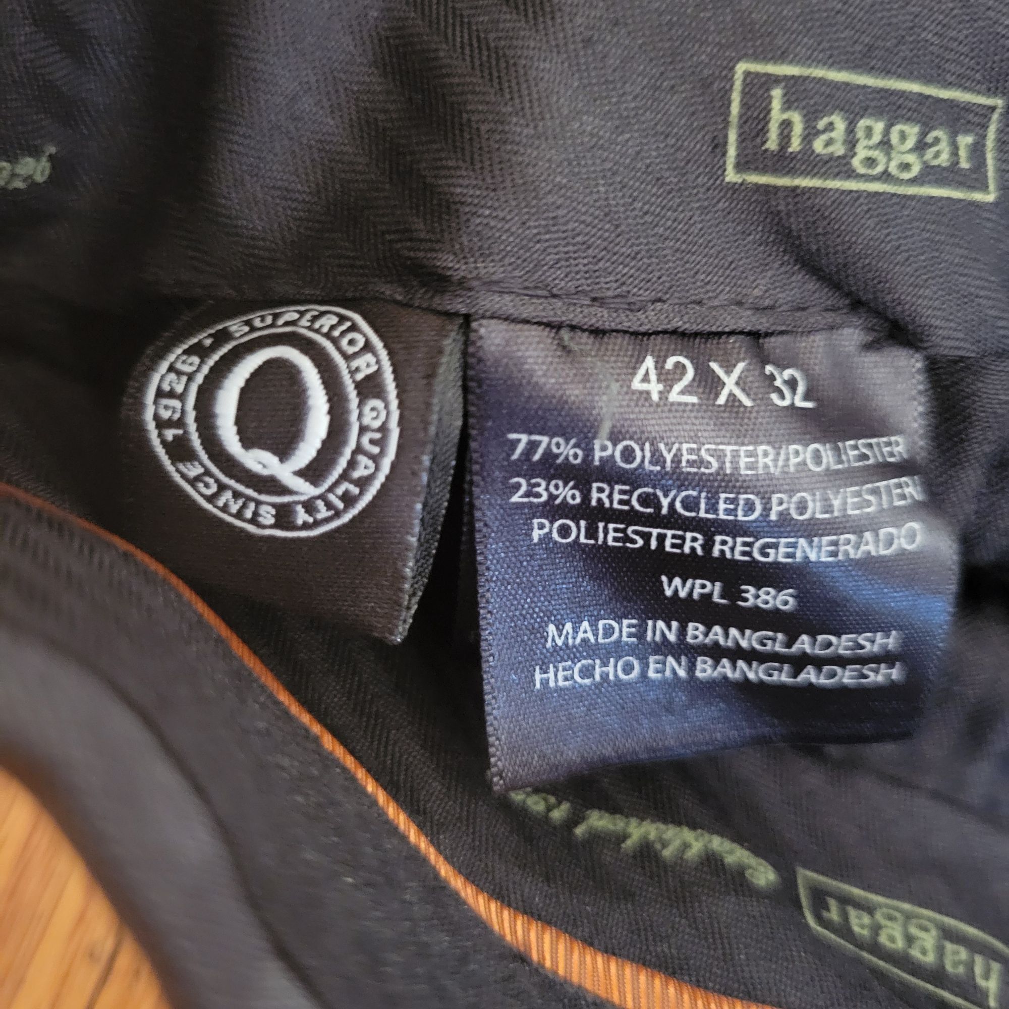 Haggar Haggar Repreve Stria Smart Fiber Dress Pants 42x32 Grey Clas Size US 42 / EU 58 - 8 Thumbnail