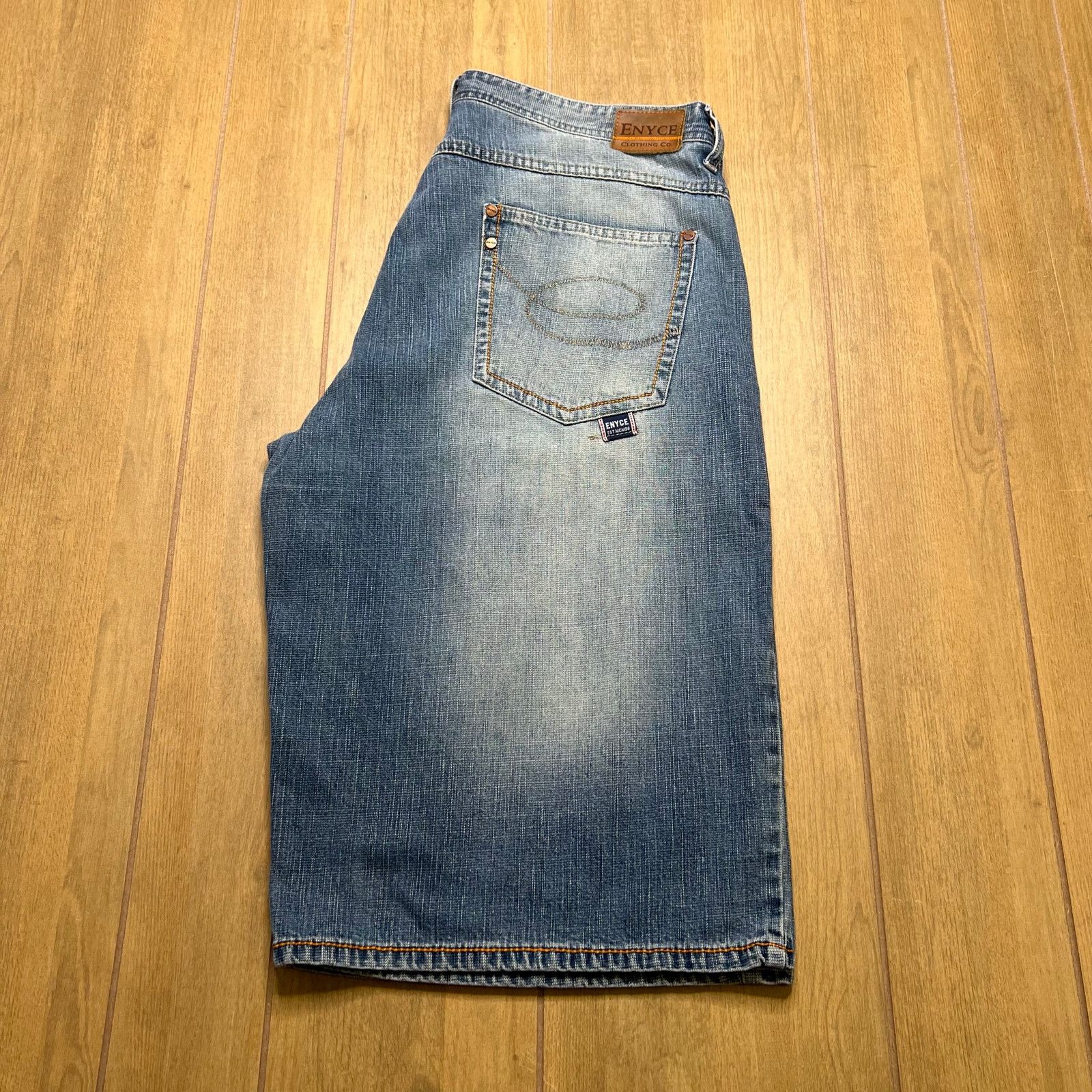 Enyce Vintage ENYCE Shorts Mens 36 Blue Denim Baggy Jorts Y2K Size US 36 / EU 52 - 2 Thumbnail