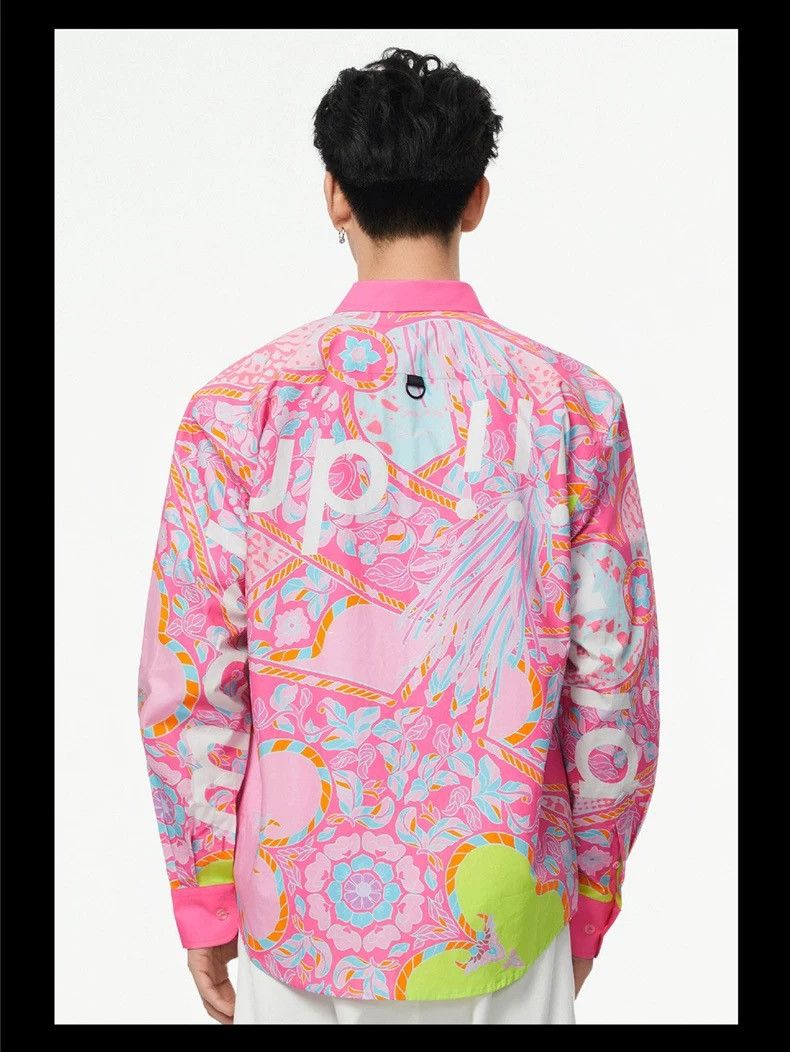 Other Malaysia Pattern Multi-color Button Up Shirt Size US M / EU 48-50 / 2 - 8 Thumbnail