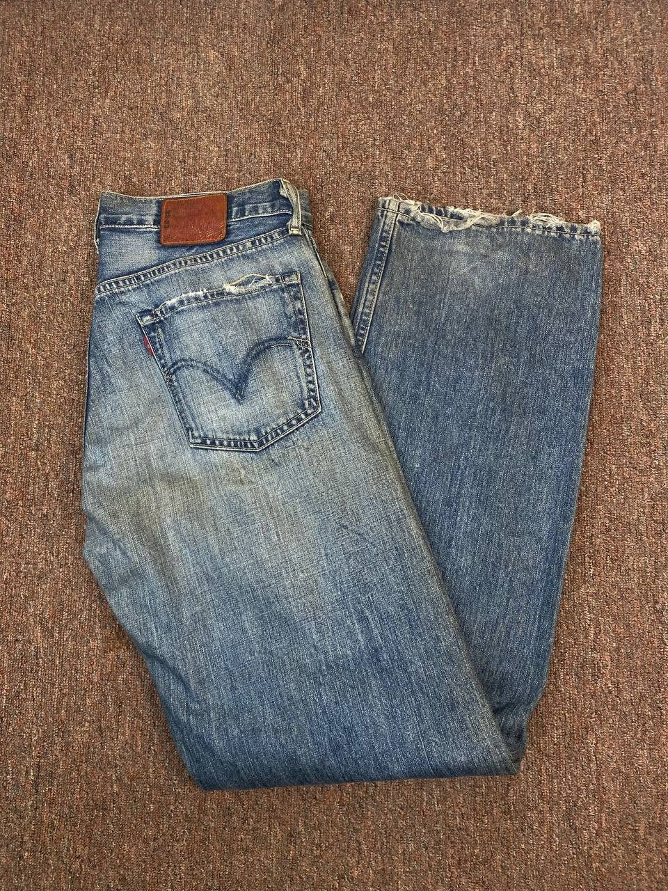 Levi's vintage levis 503 uneven faded denim nice design Size US 34 / EU 50 - 2 Thumbnail