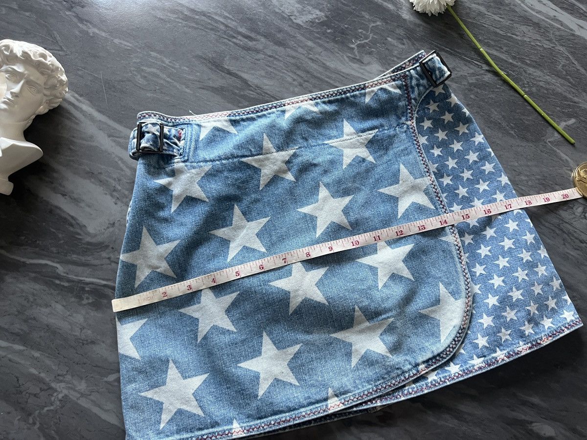 Hysteric Glamour Hysteric Glamour : Adjustable Denim Skirt Stars Rare Pattern Size 28" / US 6 / IT 42 - 15 Thumbnail