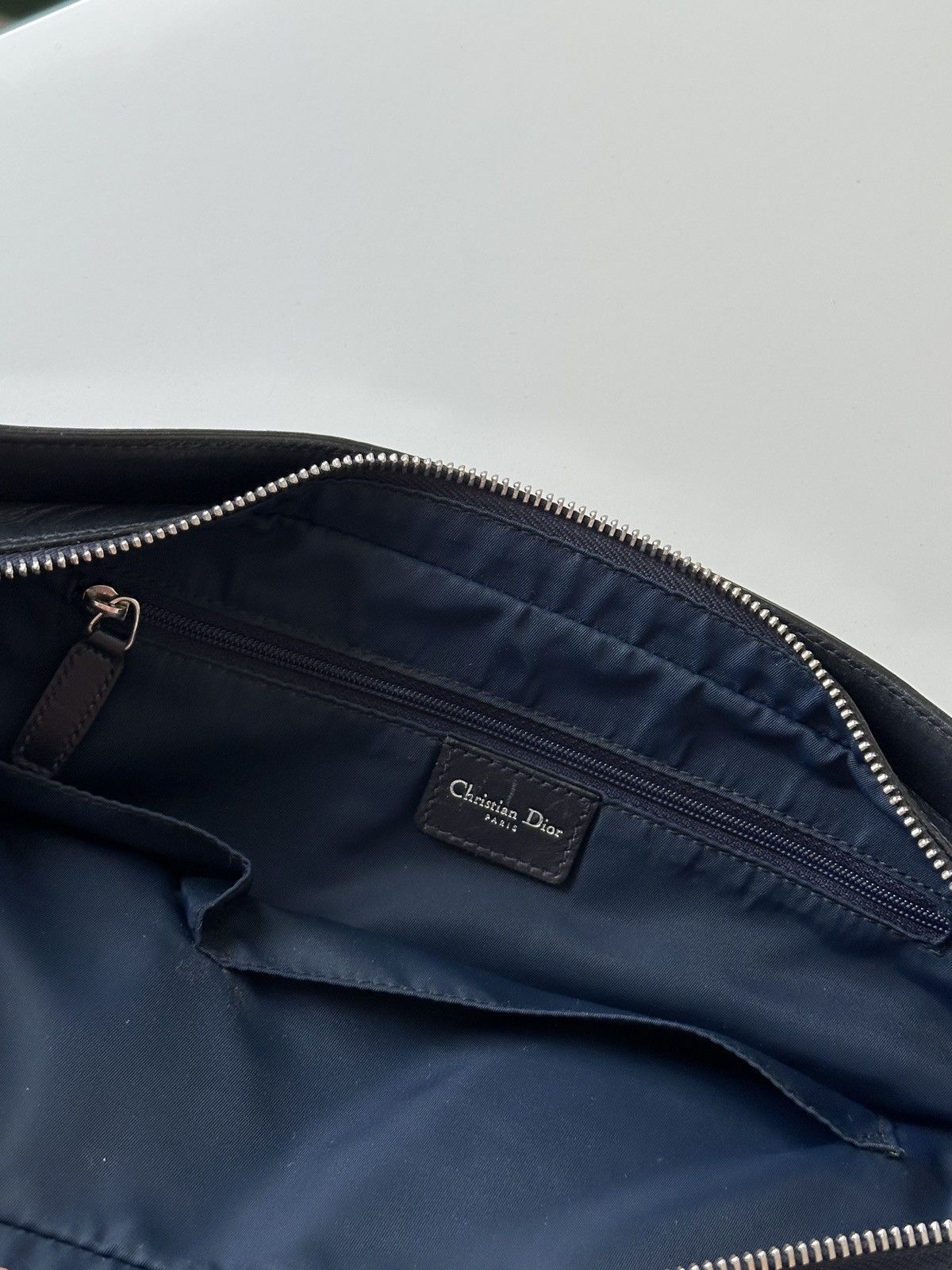 Christian Dior Monsieur DIOR Monogram Navy Diorissimo Canvas Medium Tote Bag Size ONE SIZE - 20 Thumbnail