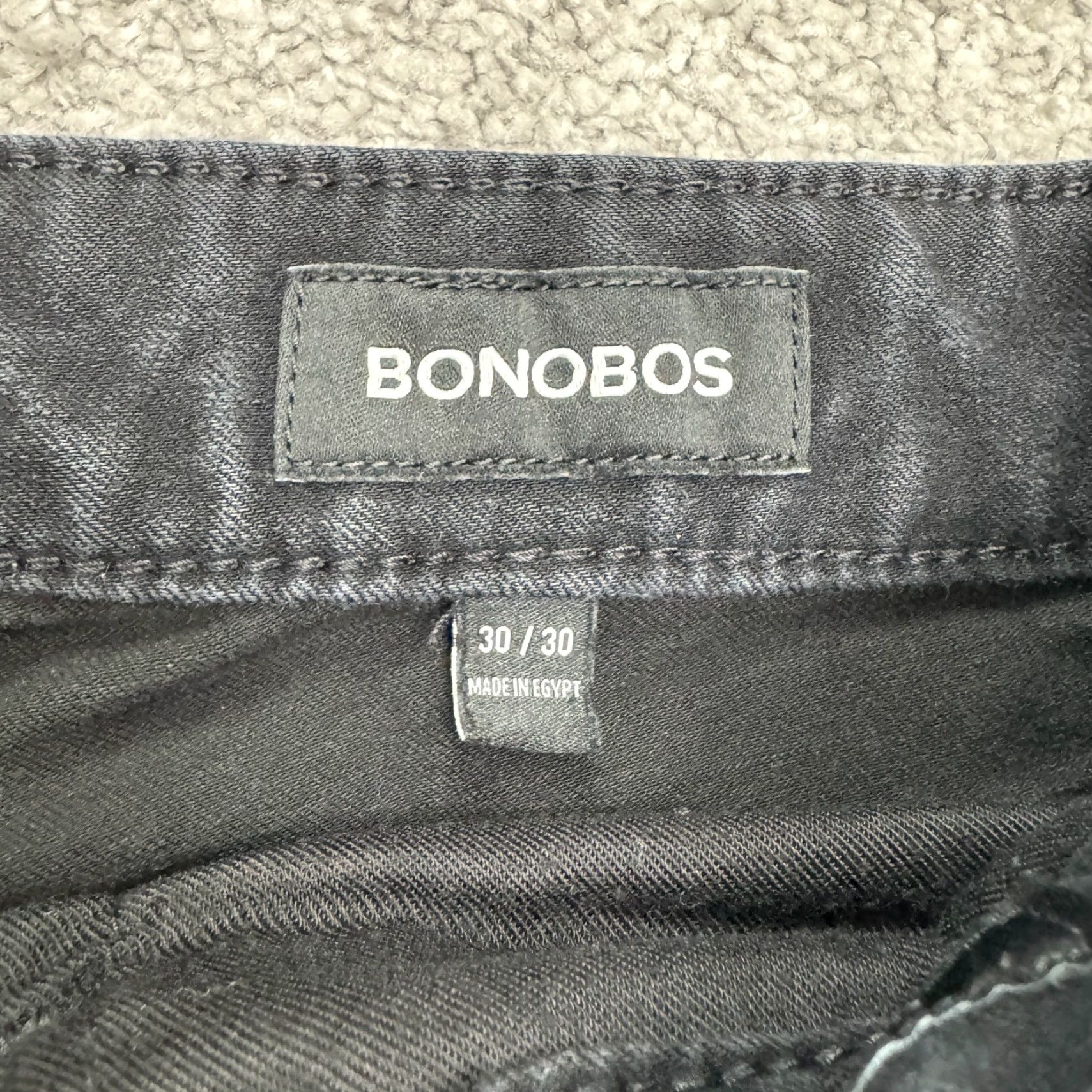Bonobos Bonobos Slim Fit Denim Jeans Mens 30x30 Black Cotton Blend Casual Size US 30 / EU 46 - 6 Thumbnail