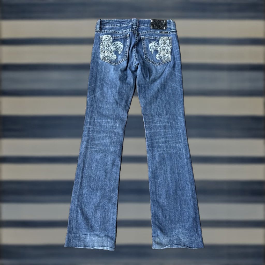 Miss Me Miss Me Jeans Boot Cut Embellished Bling Denim 29 Blue Womens Brand Miss Me Jeans JP6075B Size 29" - 1 Thumbnail
