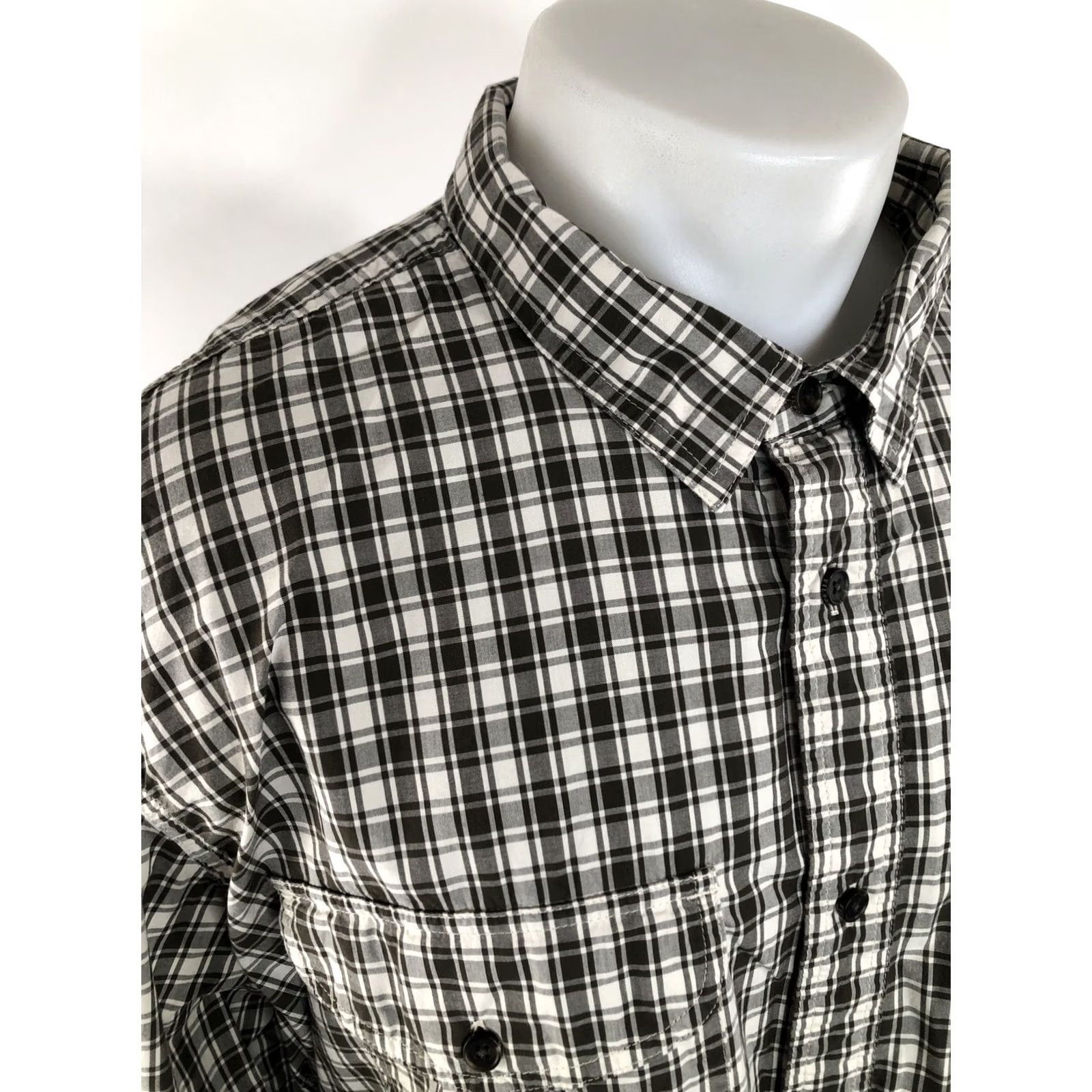 Filson Filson Shirt Plaid Lightweight 2XL Mens Long Sleeve Gray Beige Size US XXL / EU 58 / 5 - 2 Thumbnail