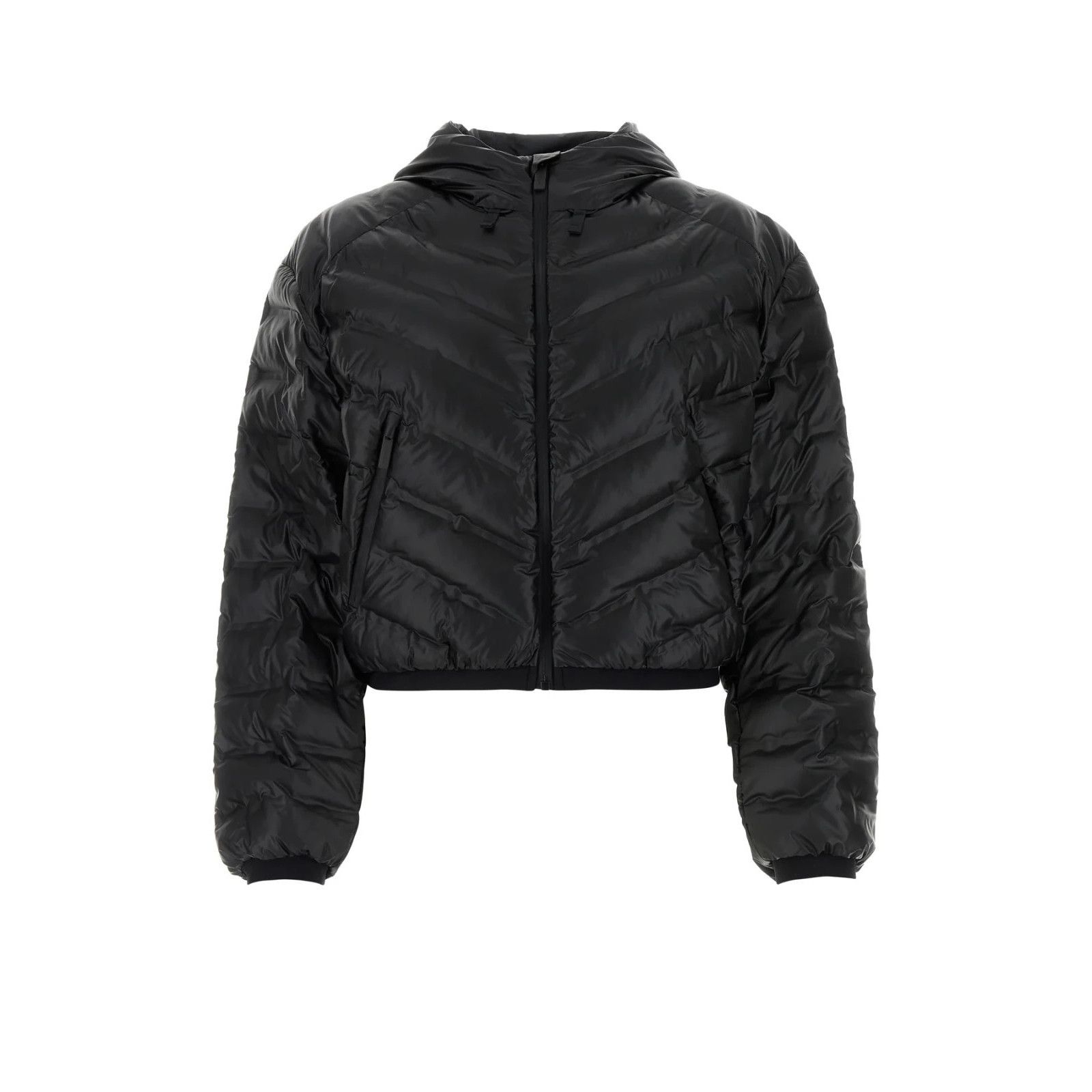 Prada PRADA Black Polyurethane Blend Padded Jacket New And Authent Size M / US 6-8 / IT 42-44 - 1 Thumbnail