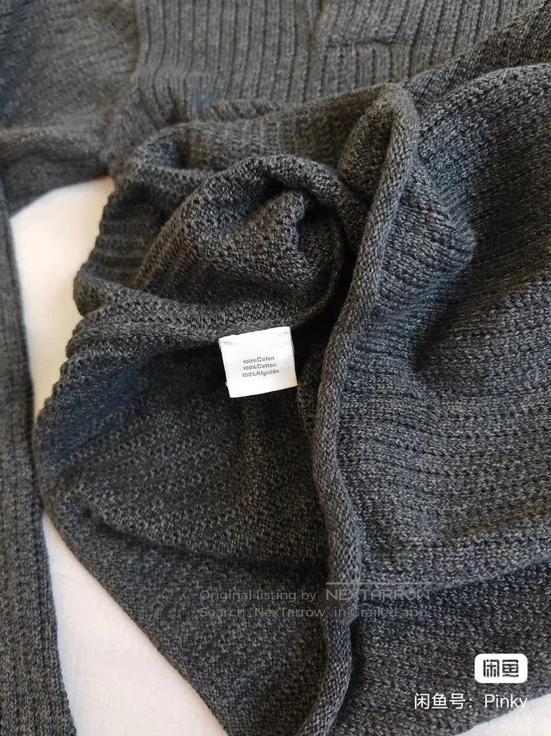 Other Hermes Knitted sweater, blue-gray, 100% sea island cotton, Size US L / EU 52-54 / 3 - 4 Thumbnail