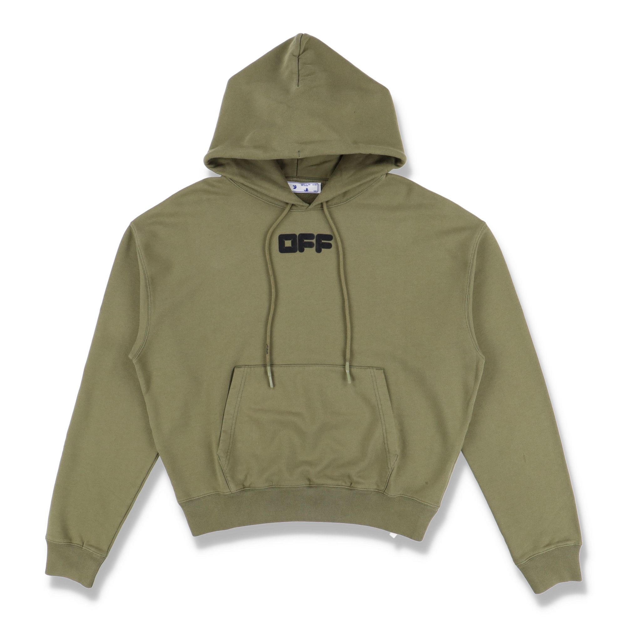 Off-White Green Rubber Arrow Font Logo Oversized Hoodie Size US L / EU 52-54 / 3 - 1 Thumbnail